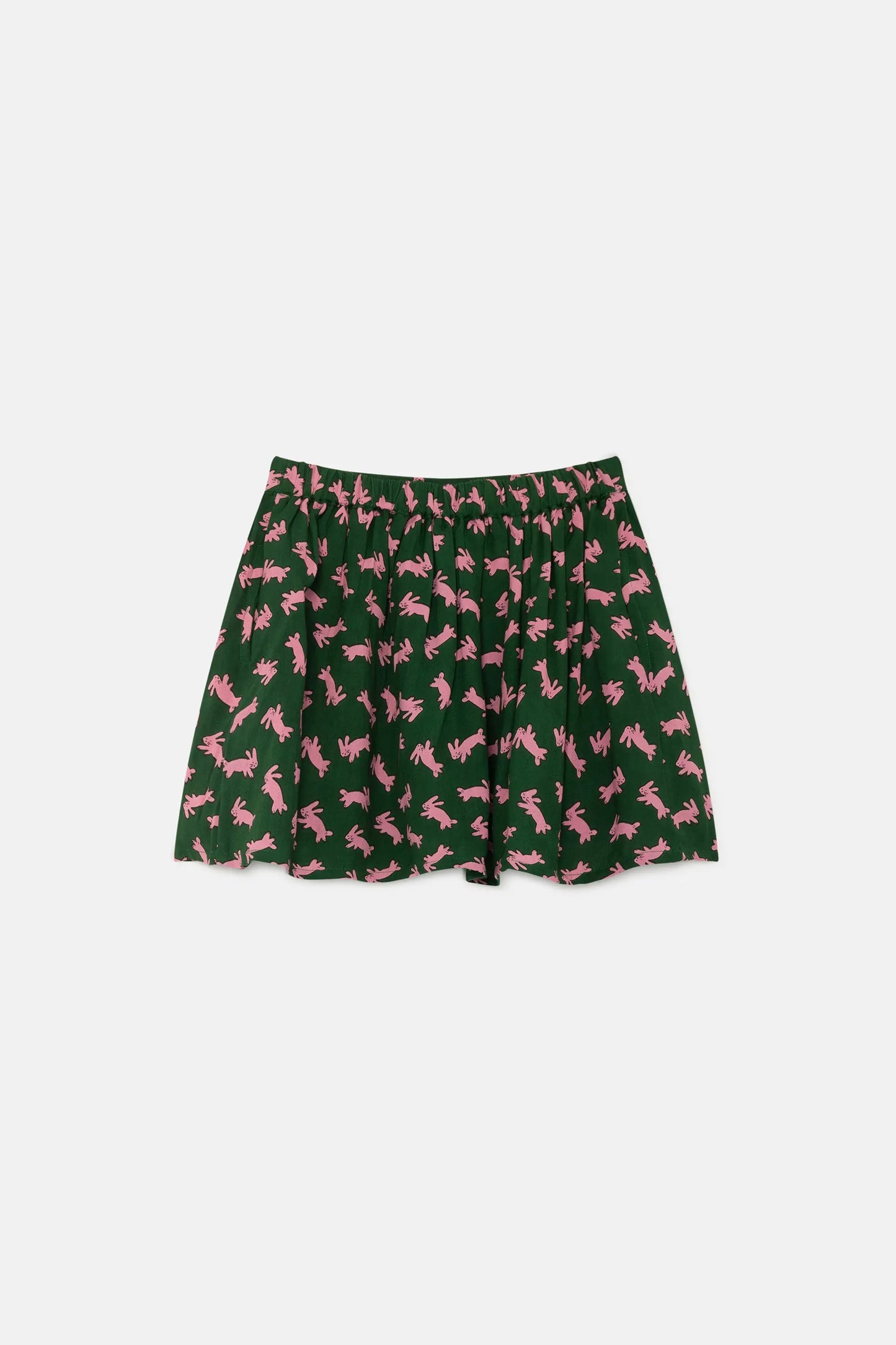 Girl's short skirt with rabbit print