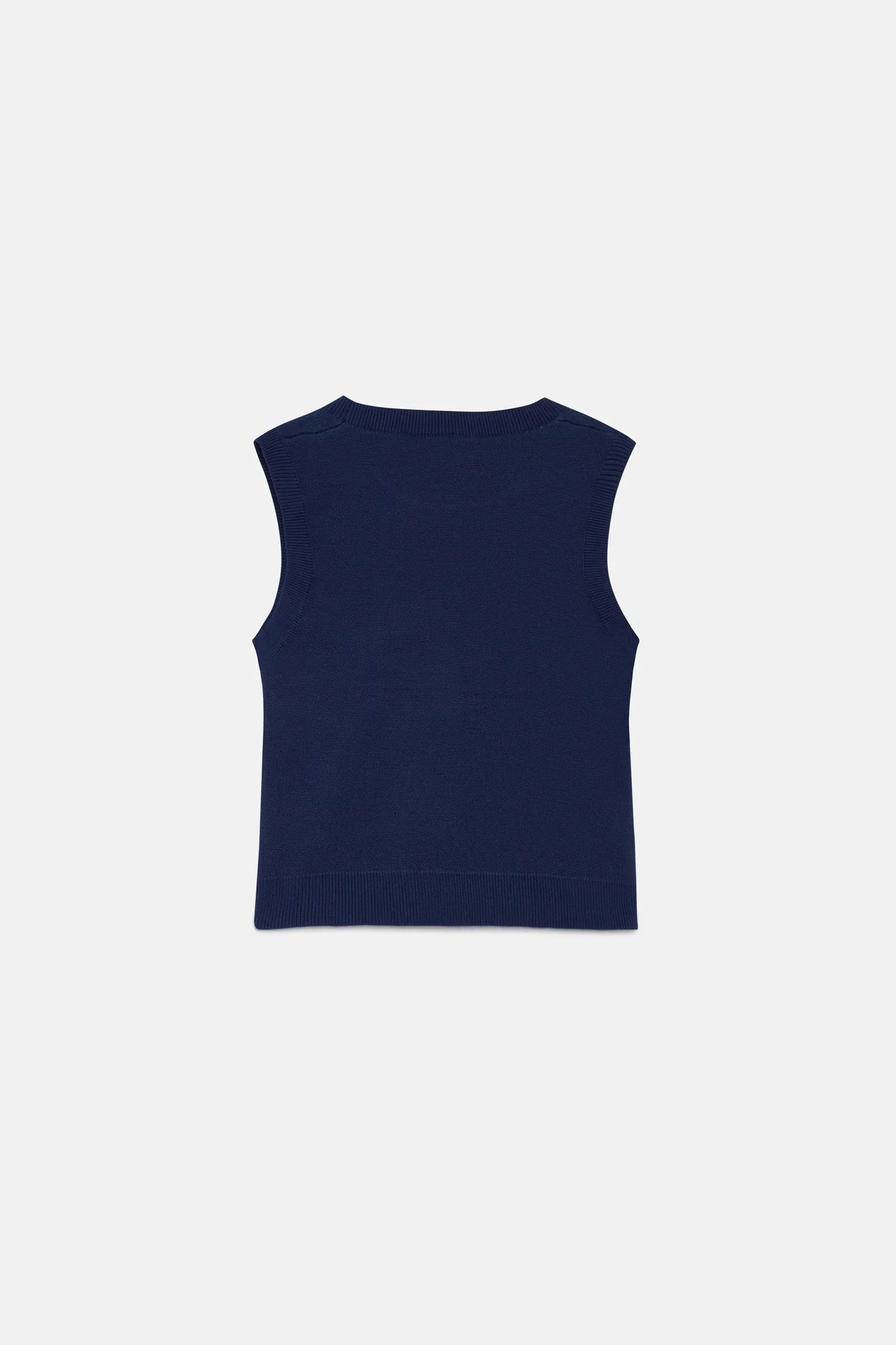 Chaleco de niña punto ranas