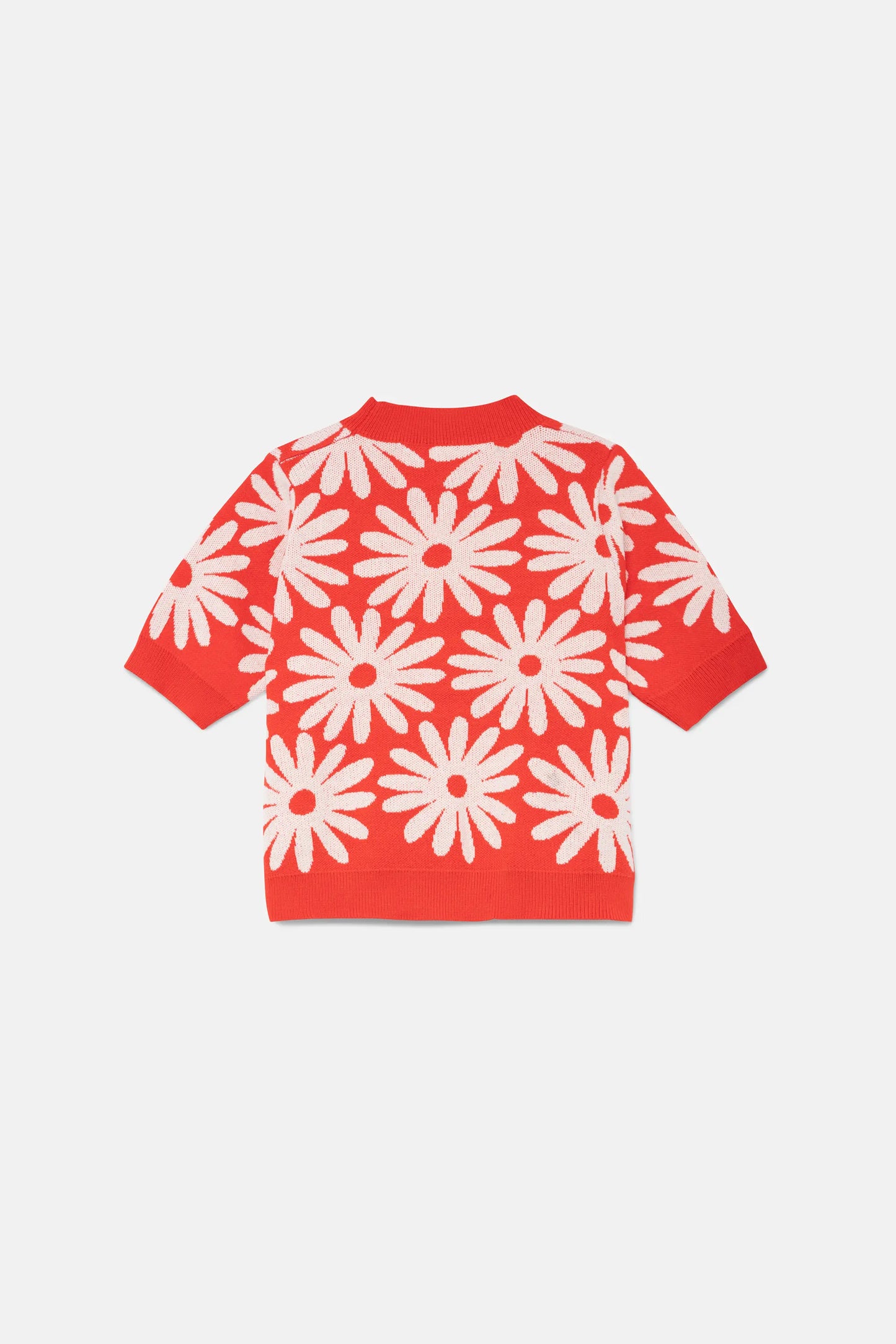 Girl's flower print sweater