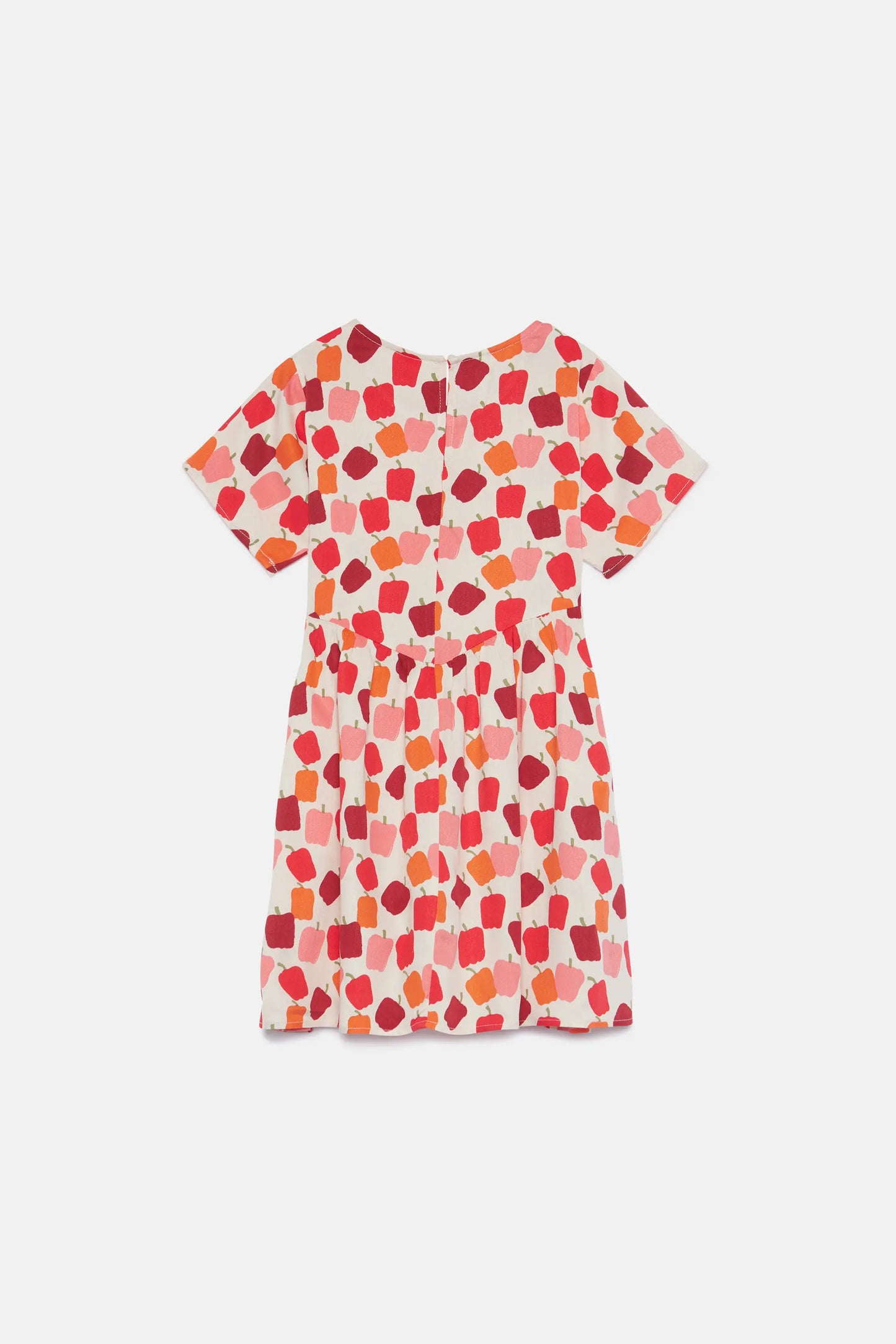 Girl's short pepper print dress