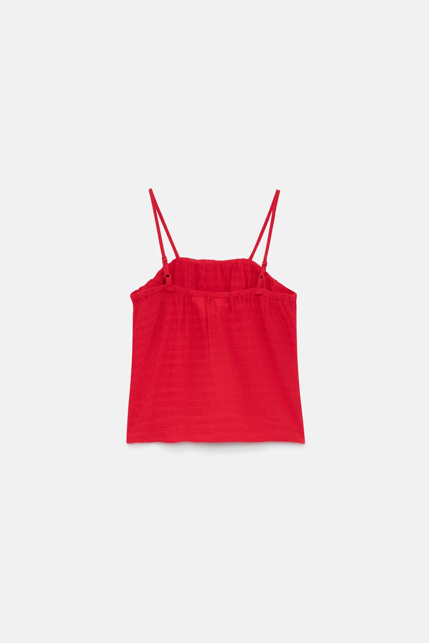 Top de niña tirantes rojo