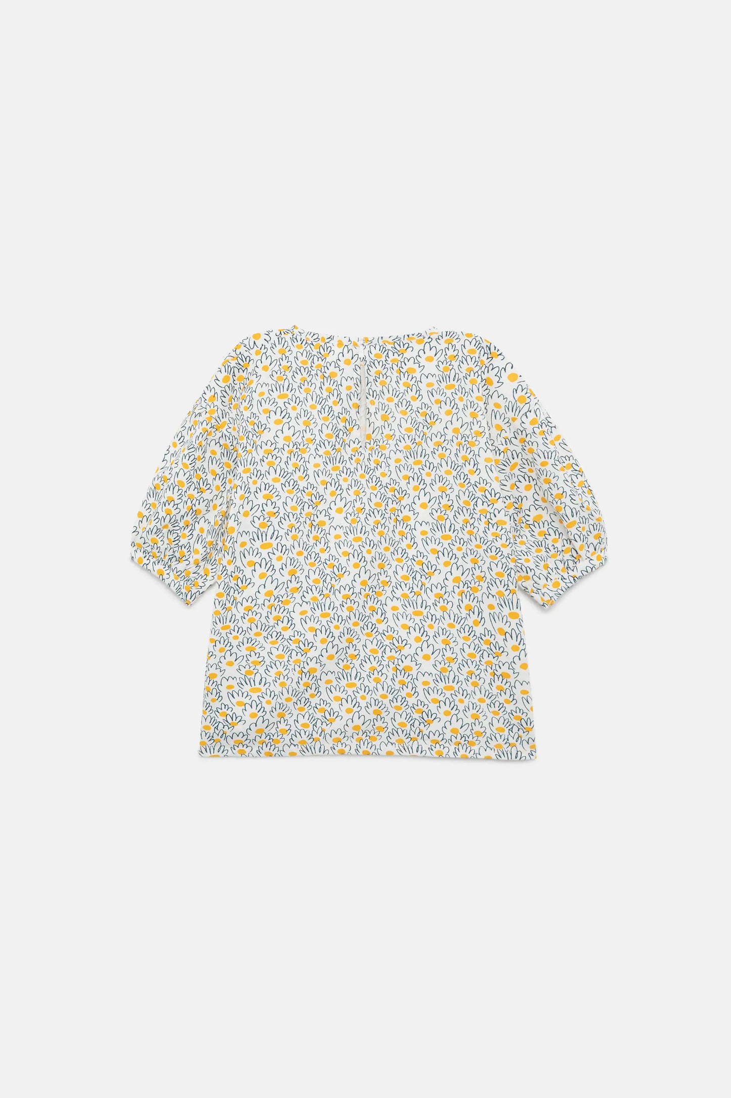 Flower jacquard girl's top