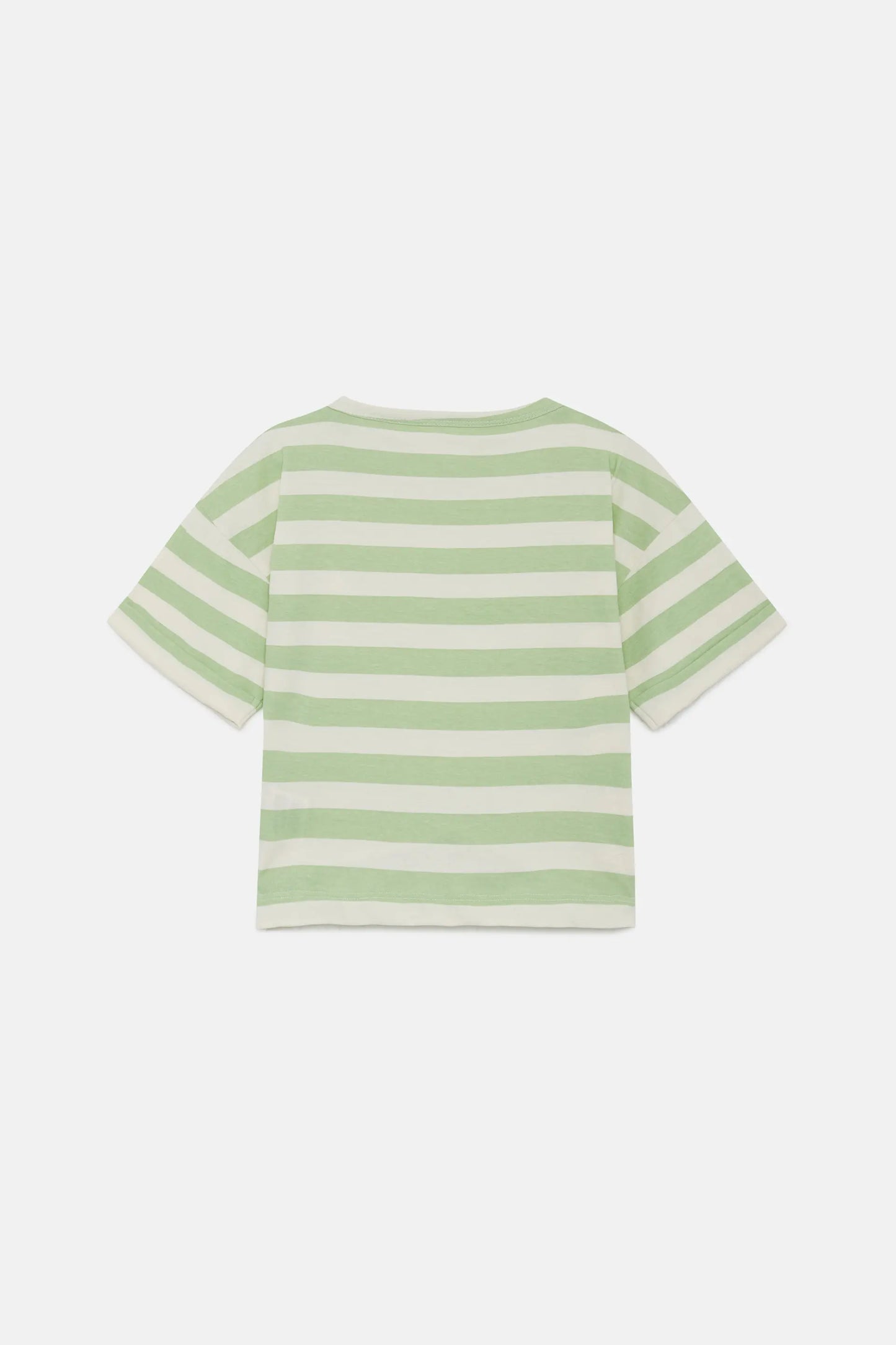 Camiseta unisex de rayas verdes