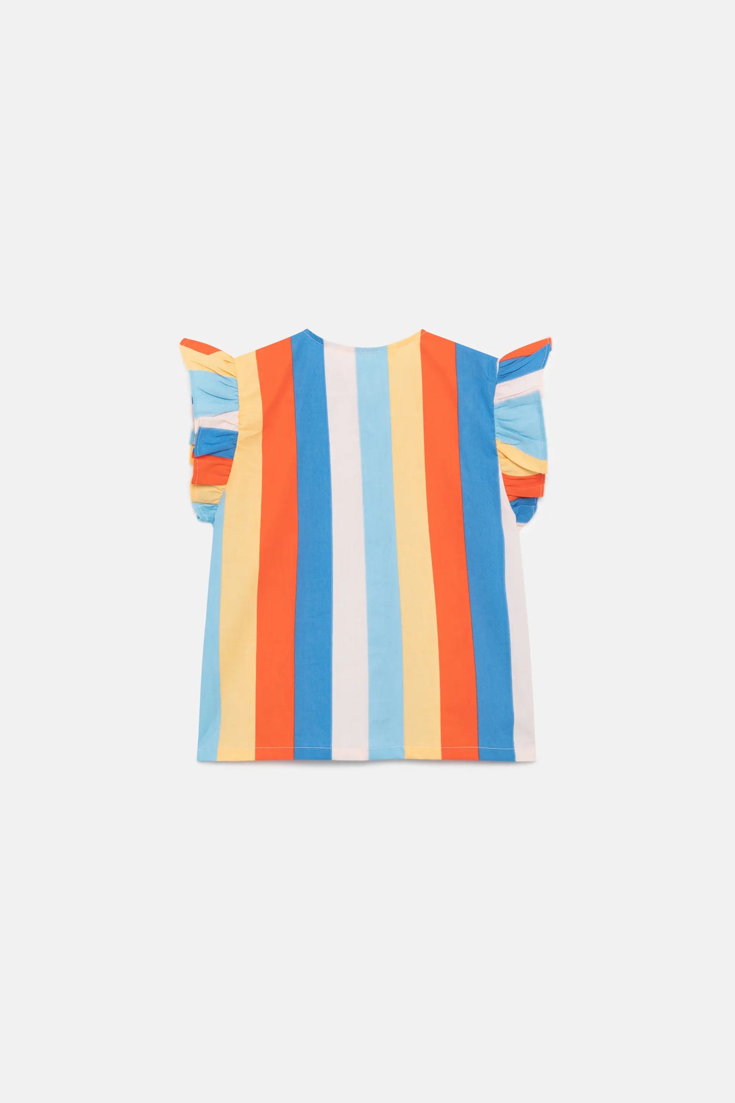 Lines striped print girl's shirt