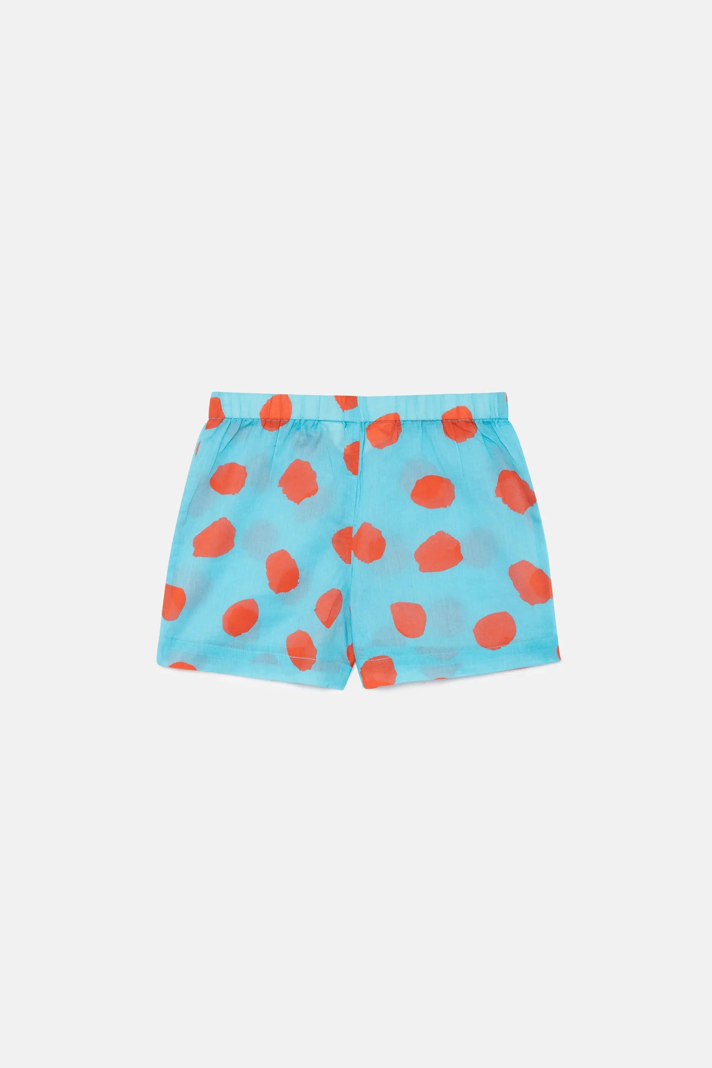 Shorts blu a pois da bambina