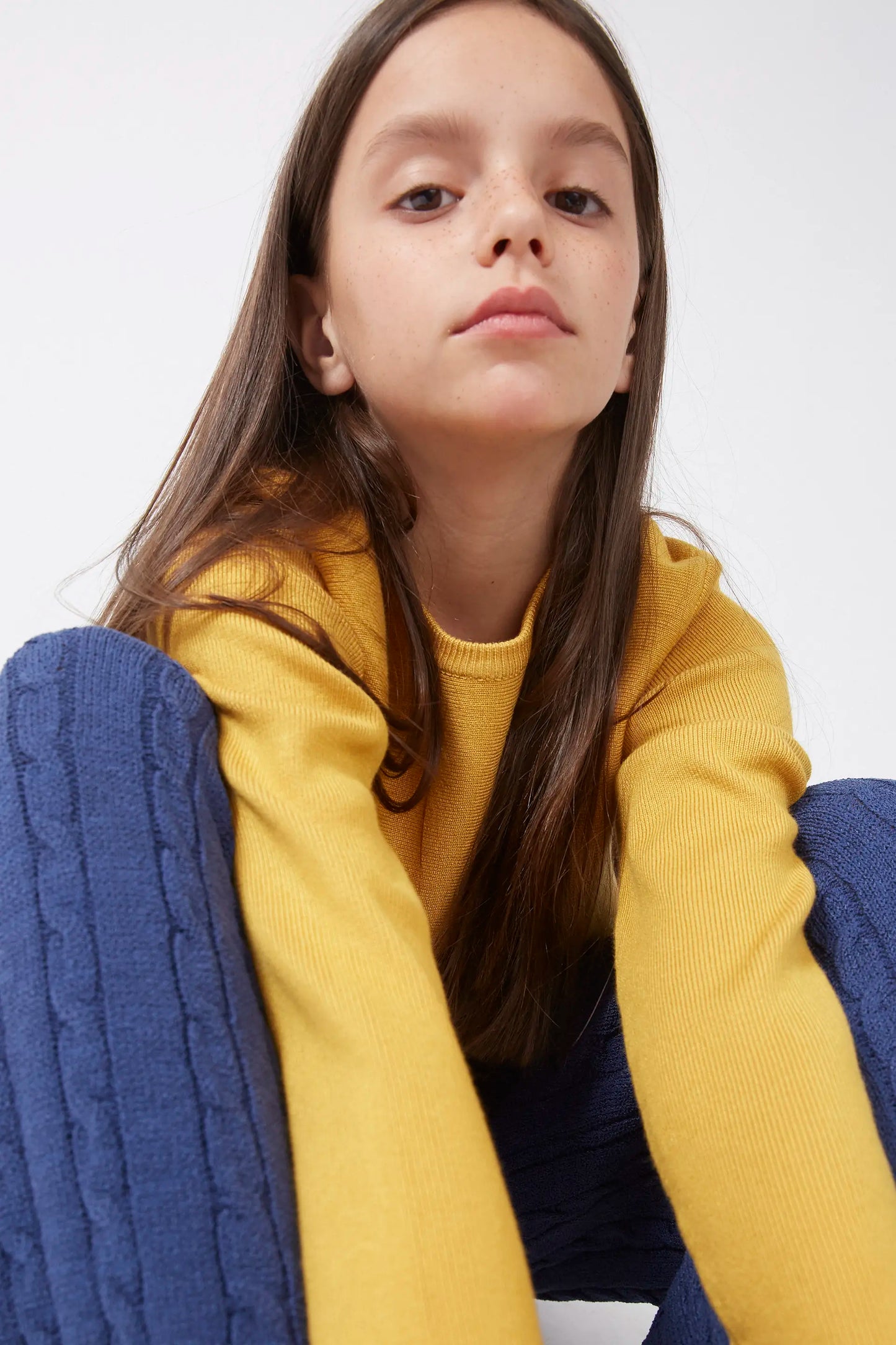Unisex yellow knit sweater
