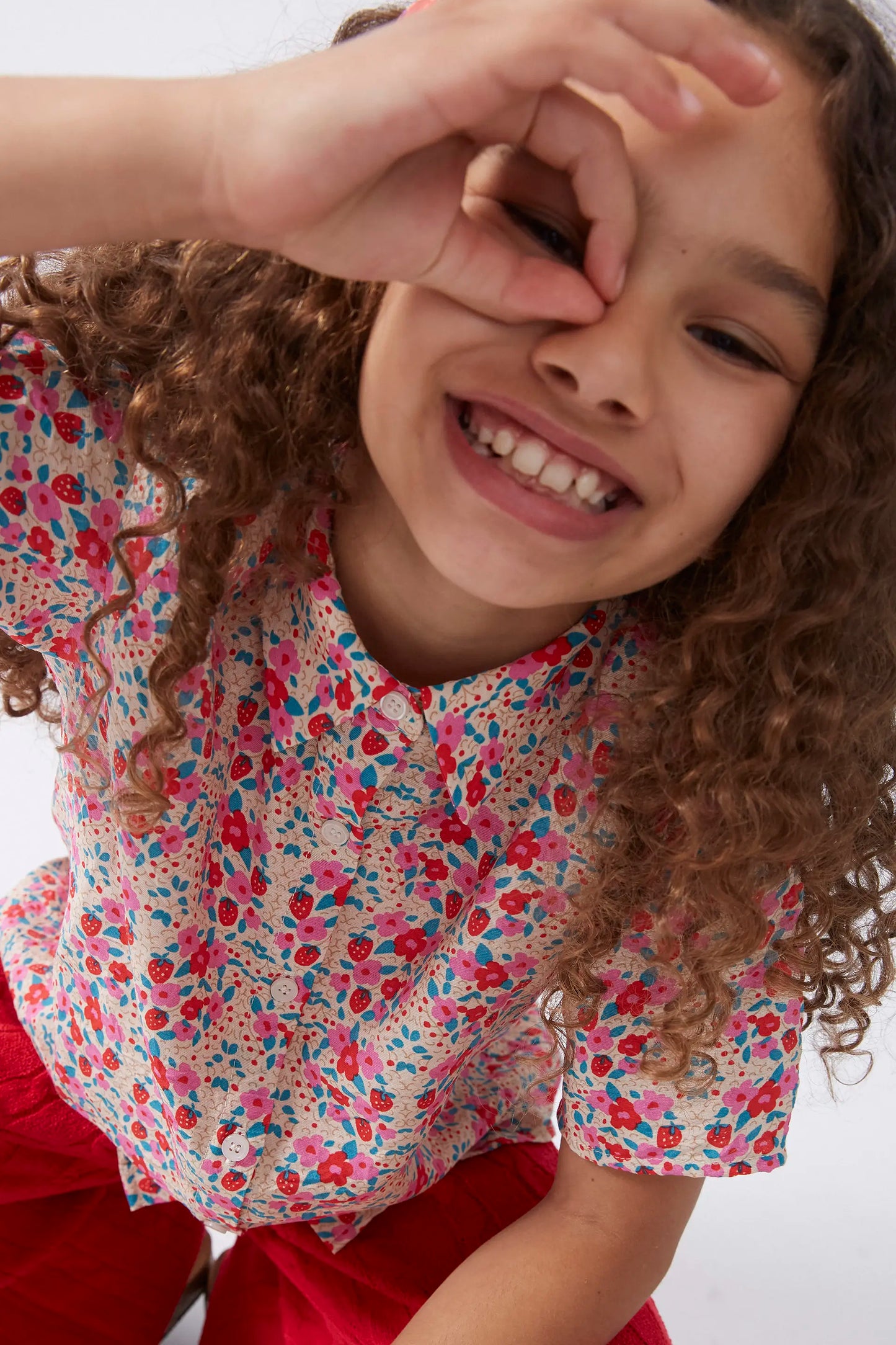 Sugar print girl's shirt