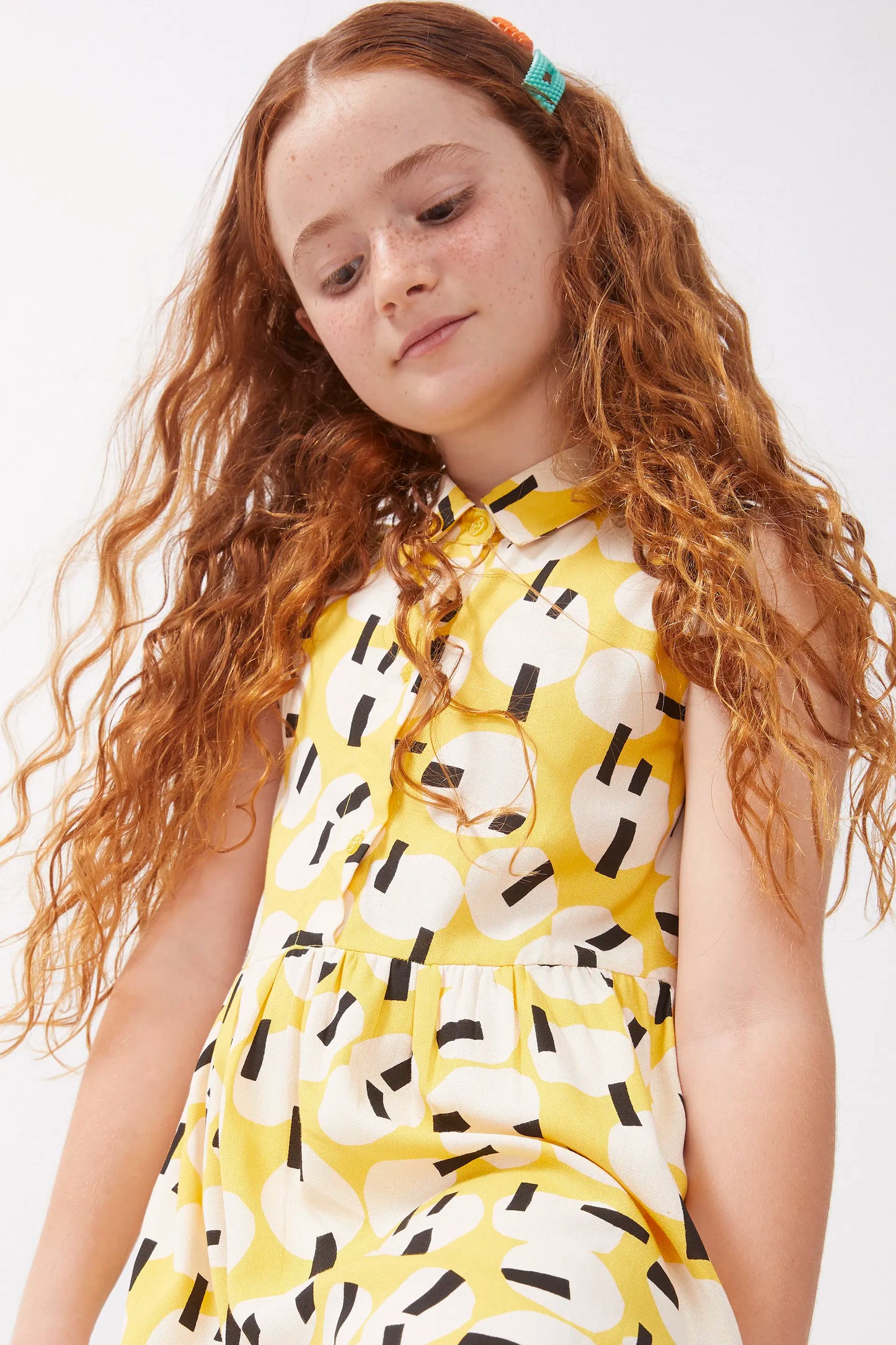 Onigiri print short dress for girls