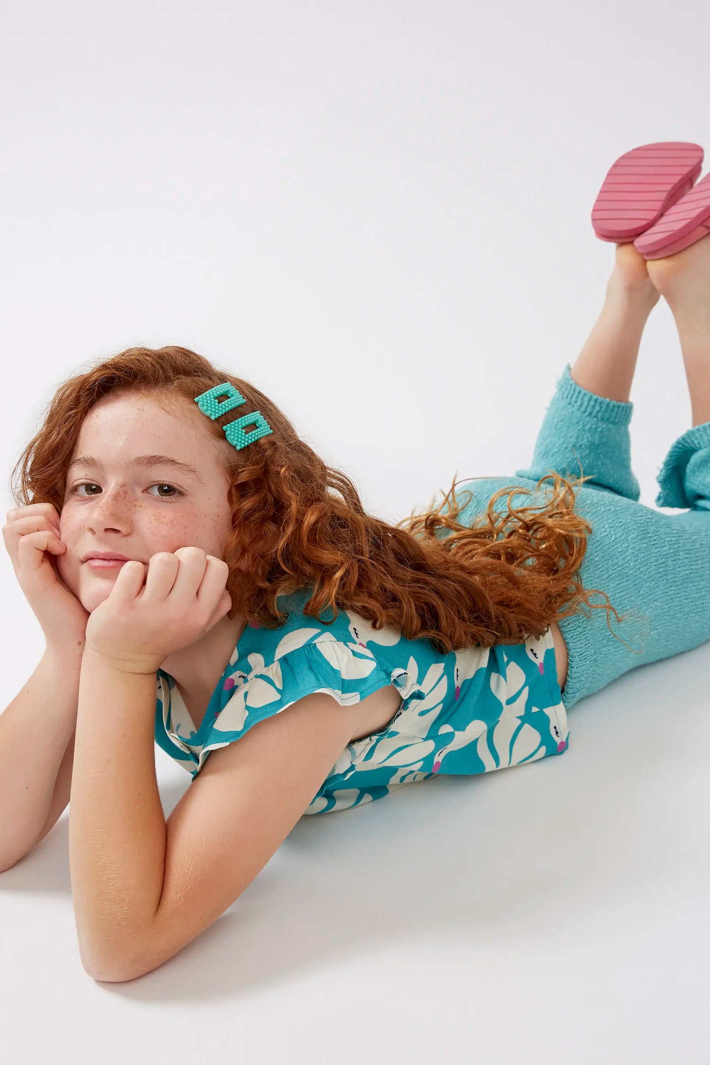 Top de niña en rayón LENZING™ ECOVERO™ estampado Dove