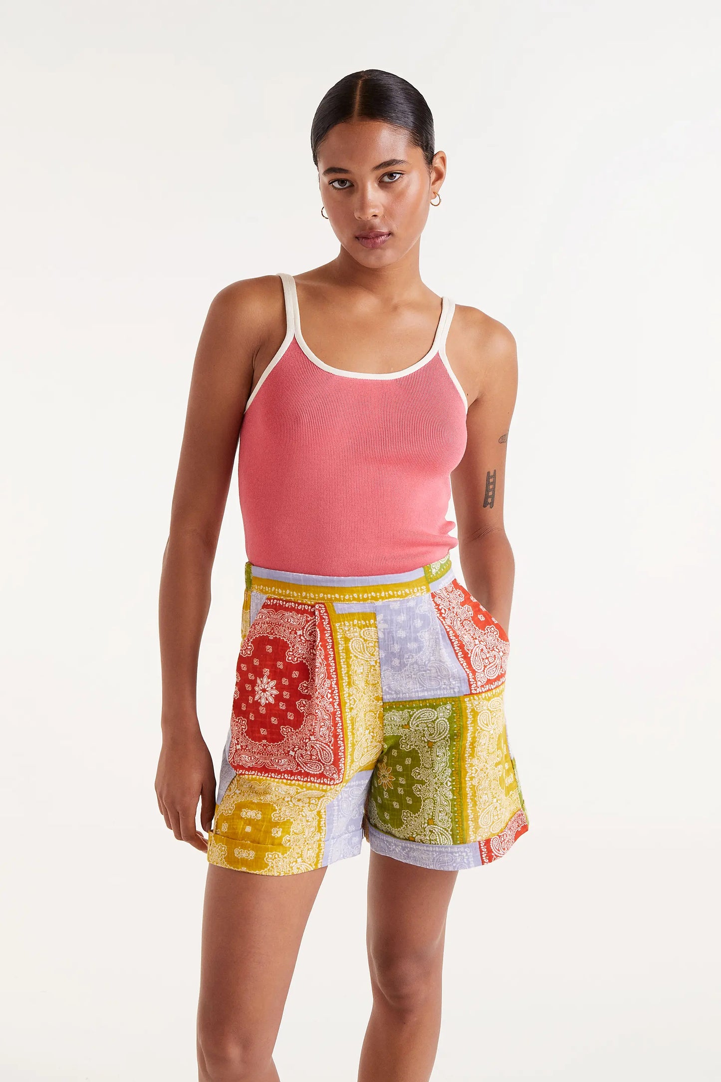 Pastel print shorts