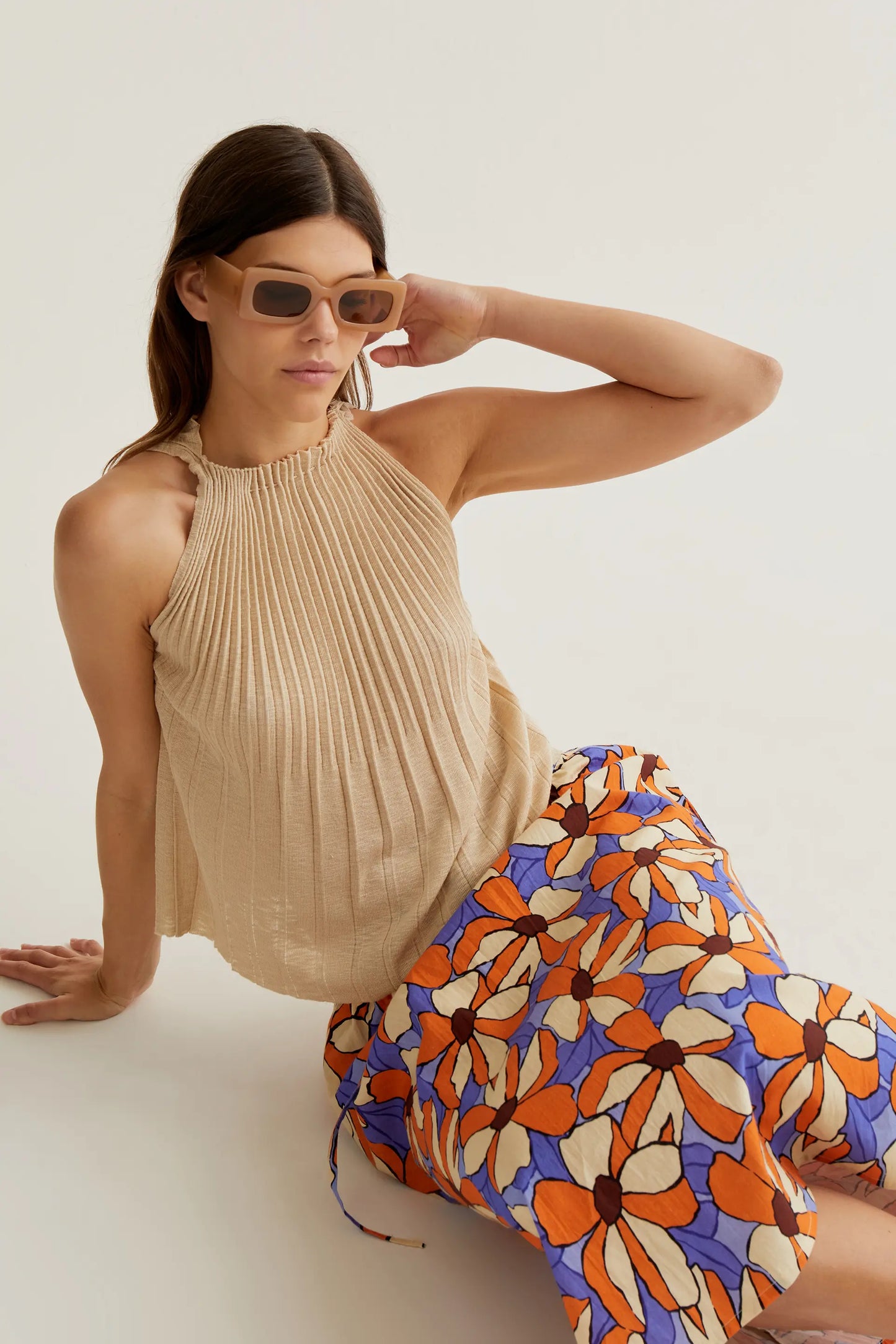 Falda midi con estampado Marigold