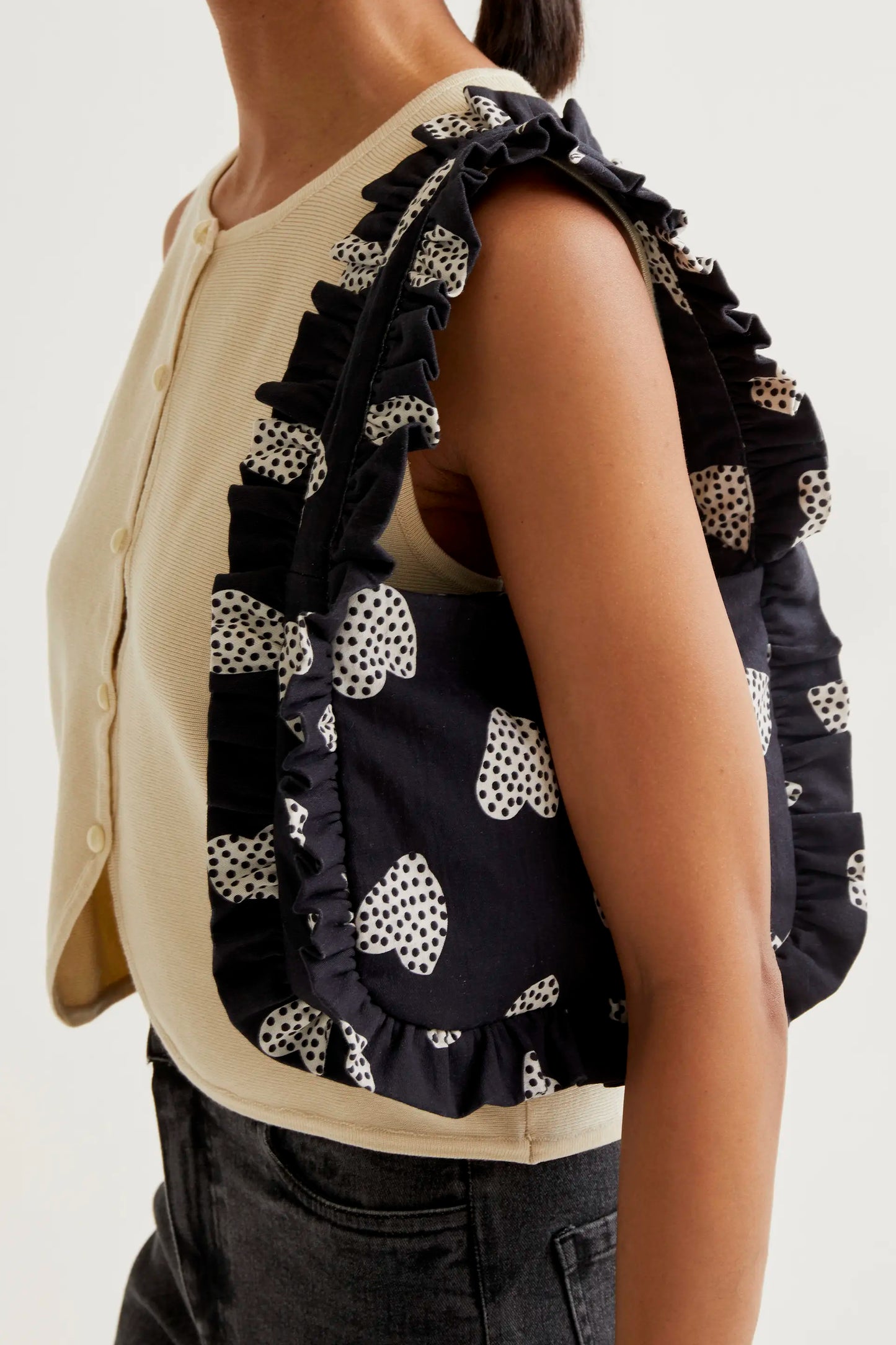 Borsa stampata Harmony Black