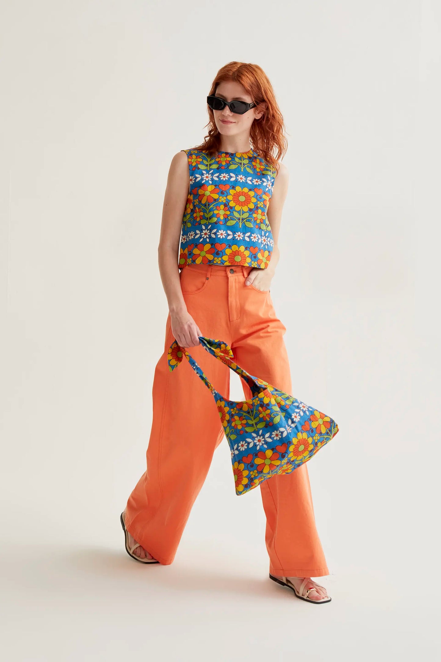 Garden print top