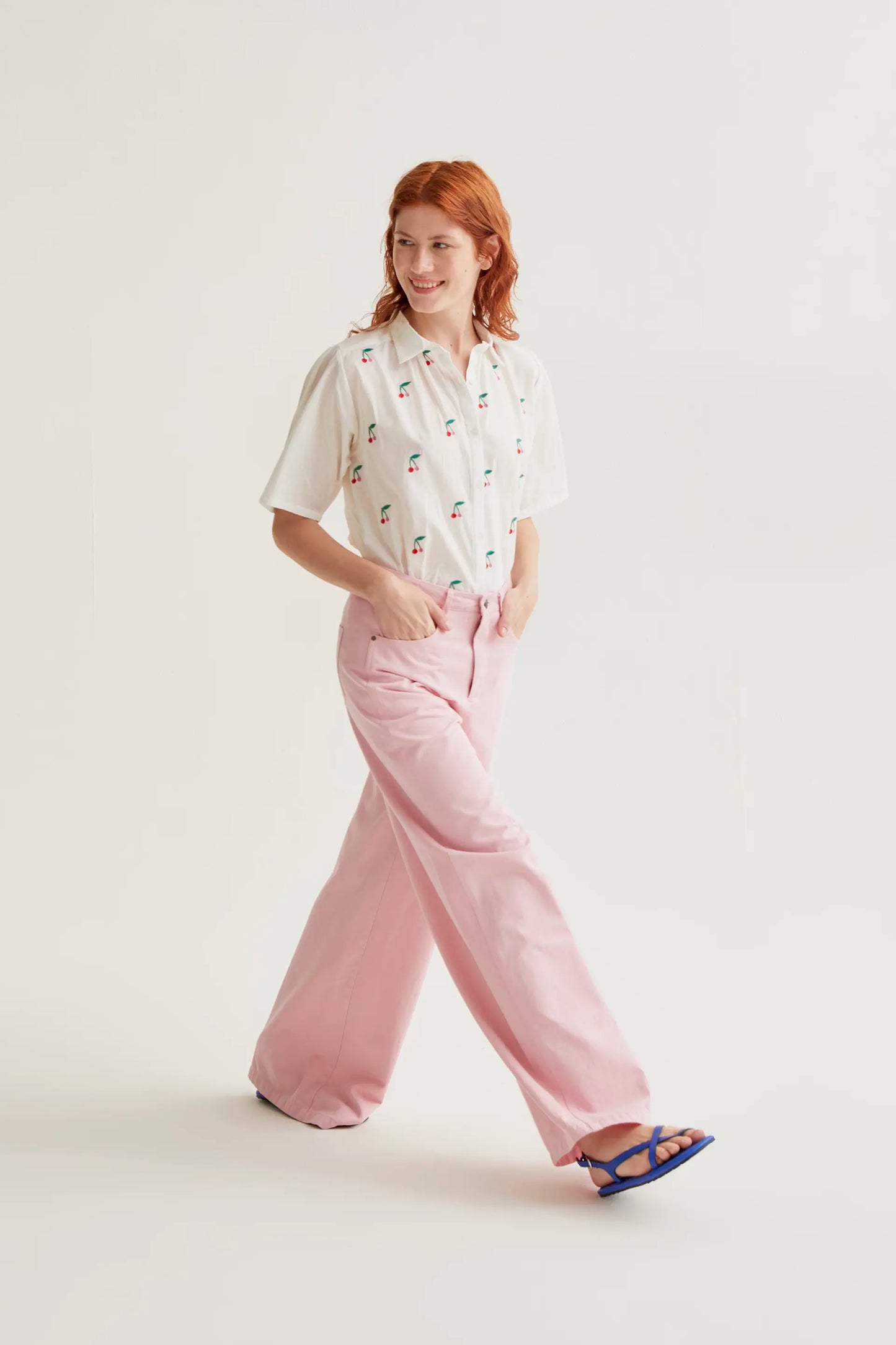 Camisa con estampado White Cherries