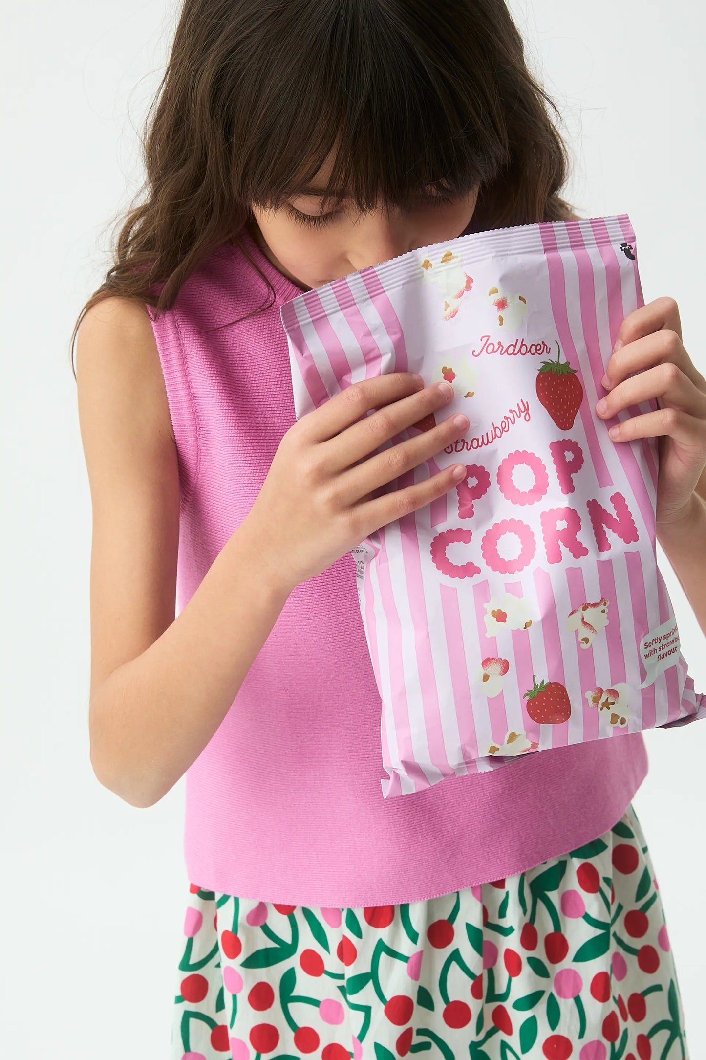 Pink knit top for girls