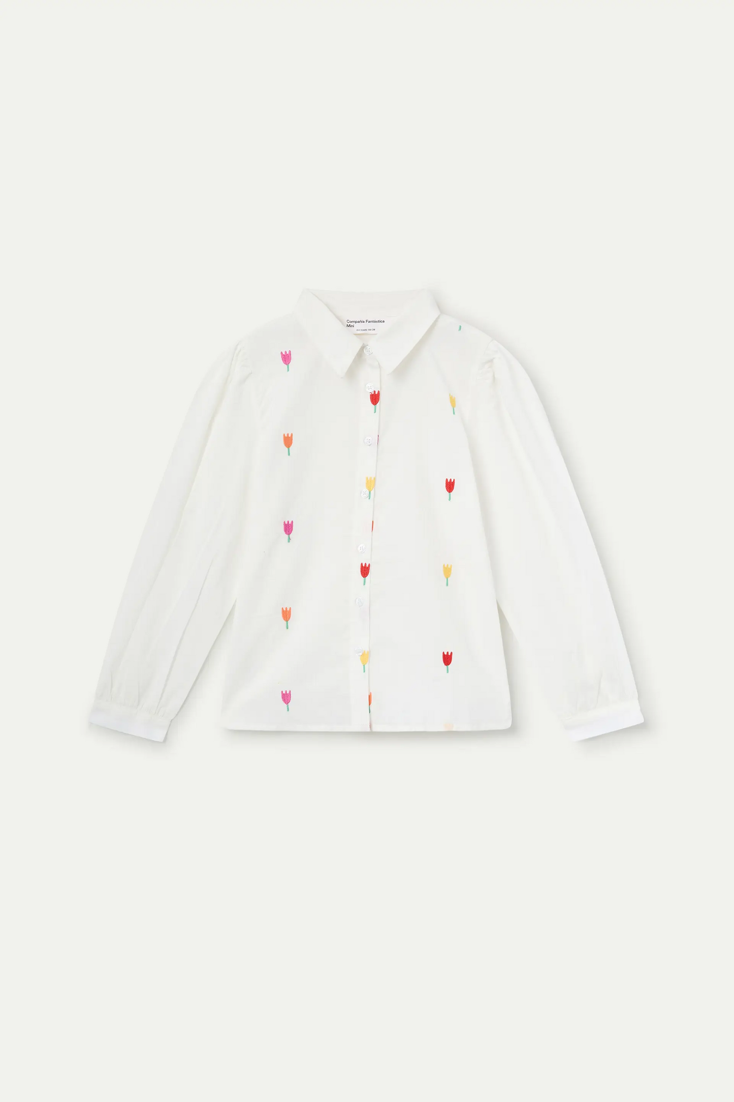 Maglietta da bambina, 100% cotone, con stampa Multi Tulip