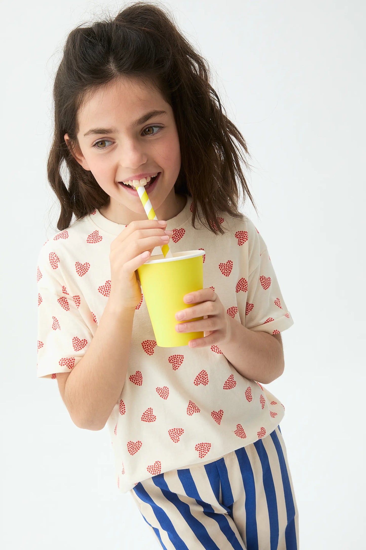Girl's T-shirt with red Ladybug print
