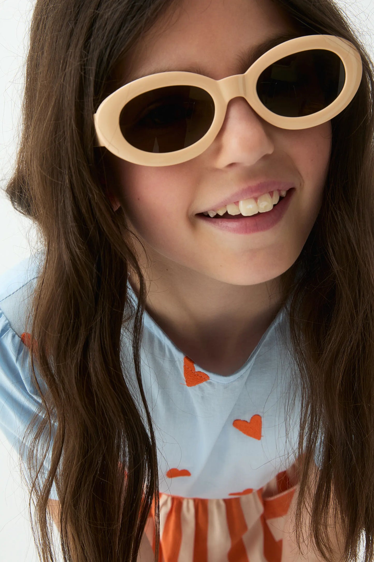 Top de niña 100% algodón con estampado Hearts