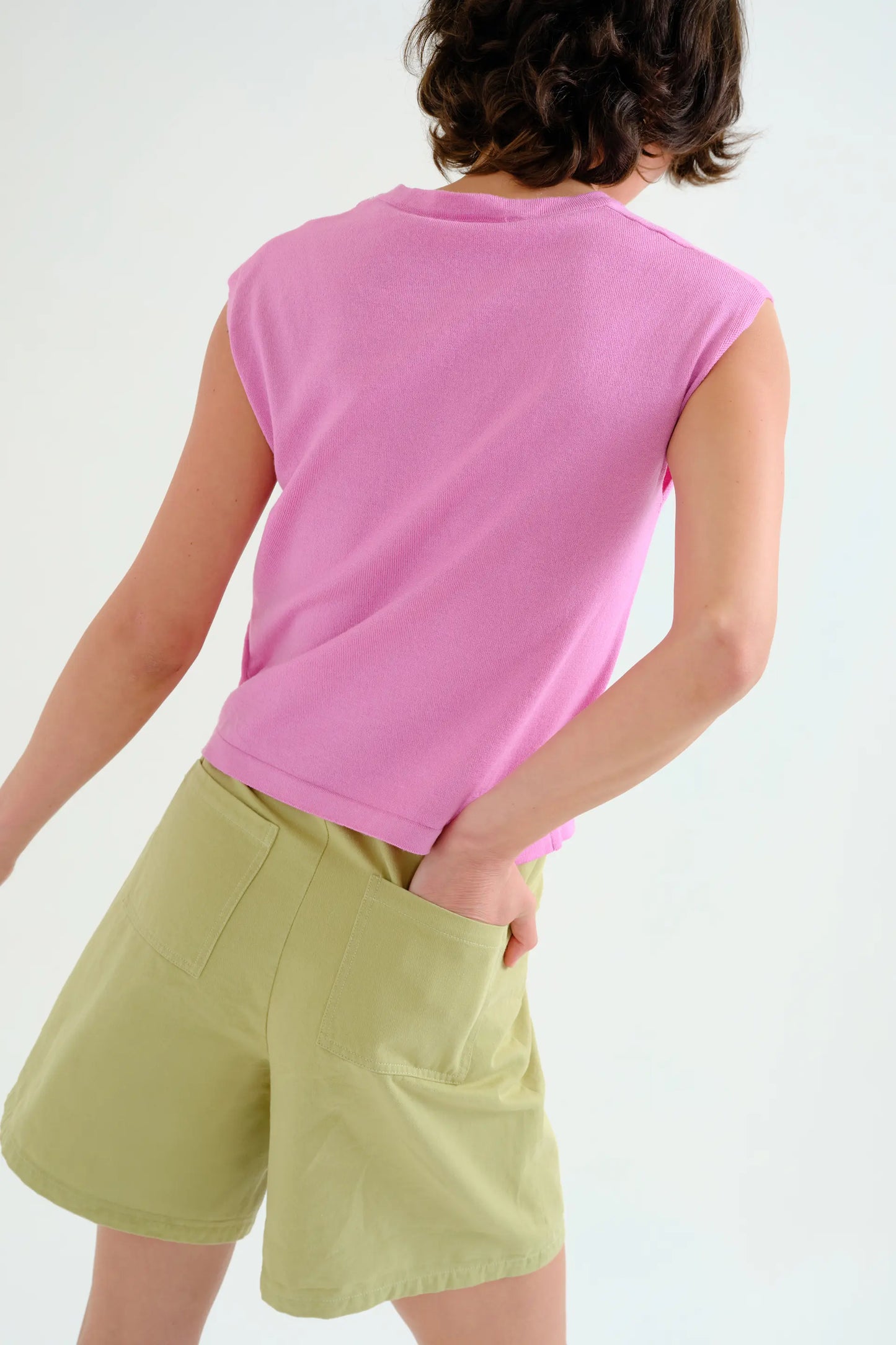 Green shorts, 100% cotton