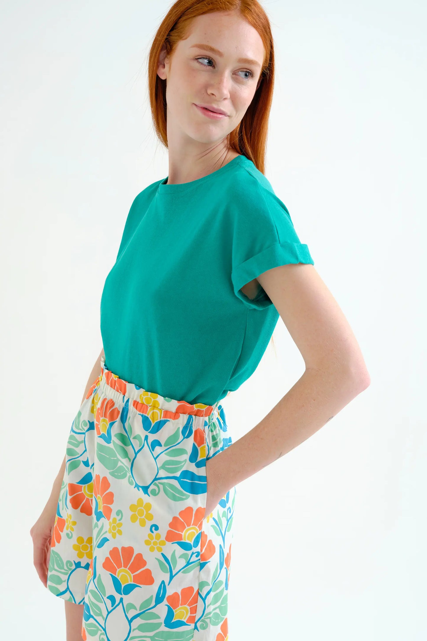 Pantaloncini 100% cotone con stampa Big Royal