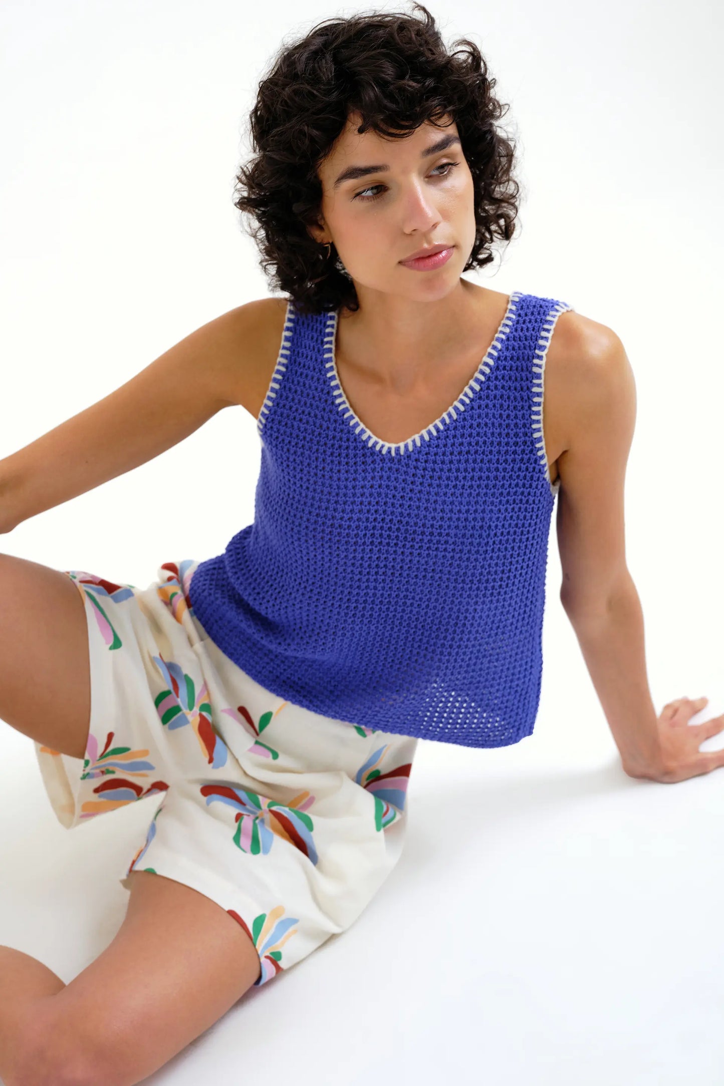 Shorts con estampado Monarda