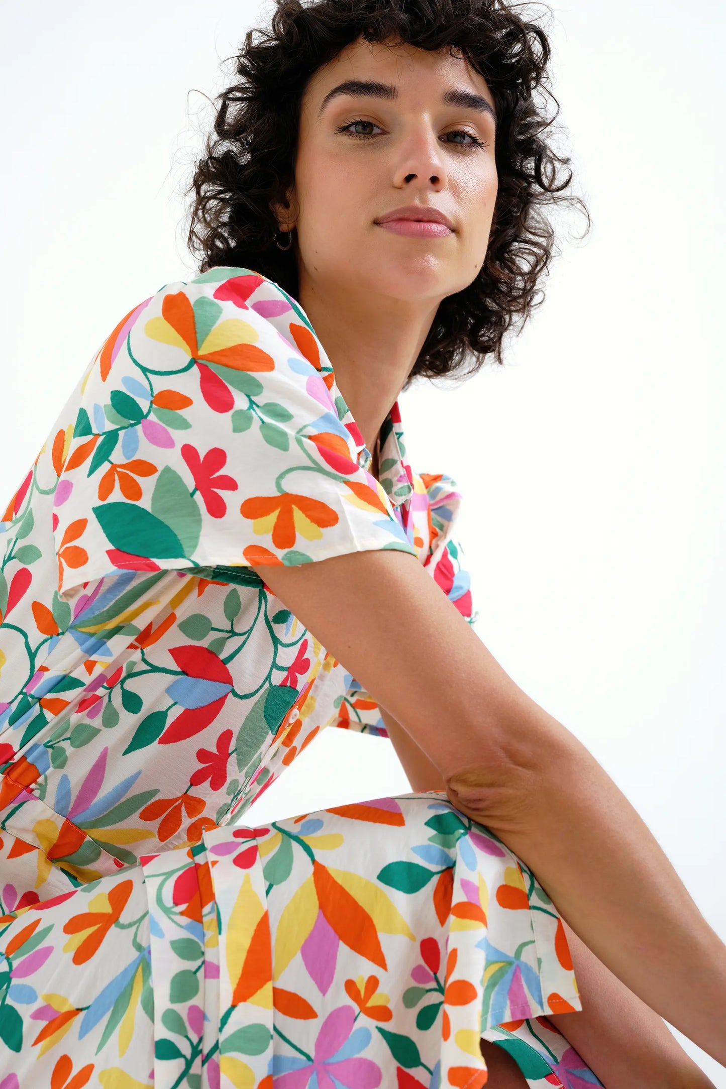 Vestido midi con estampado Lotto