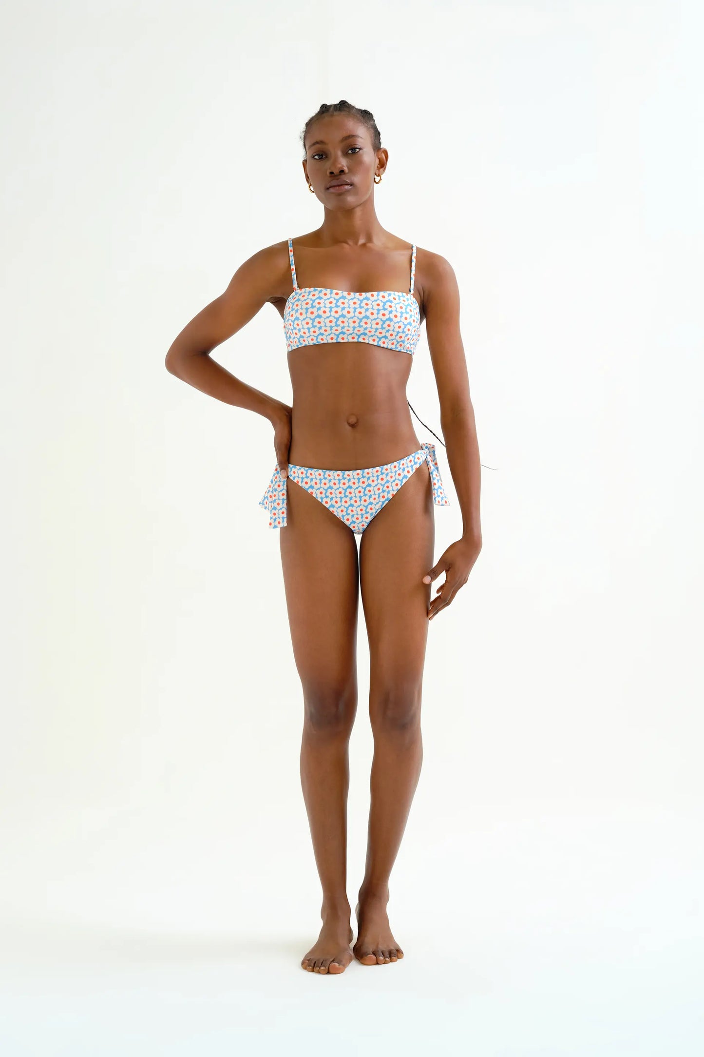Top bikini recto estampado Popcorn