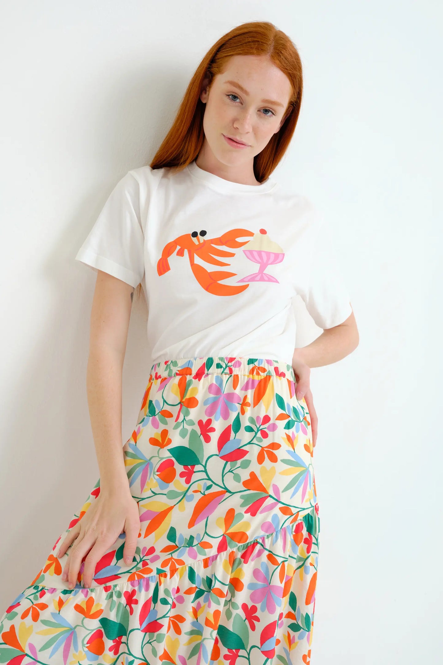 Camiseta con estampado Lagosta