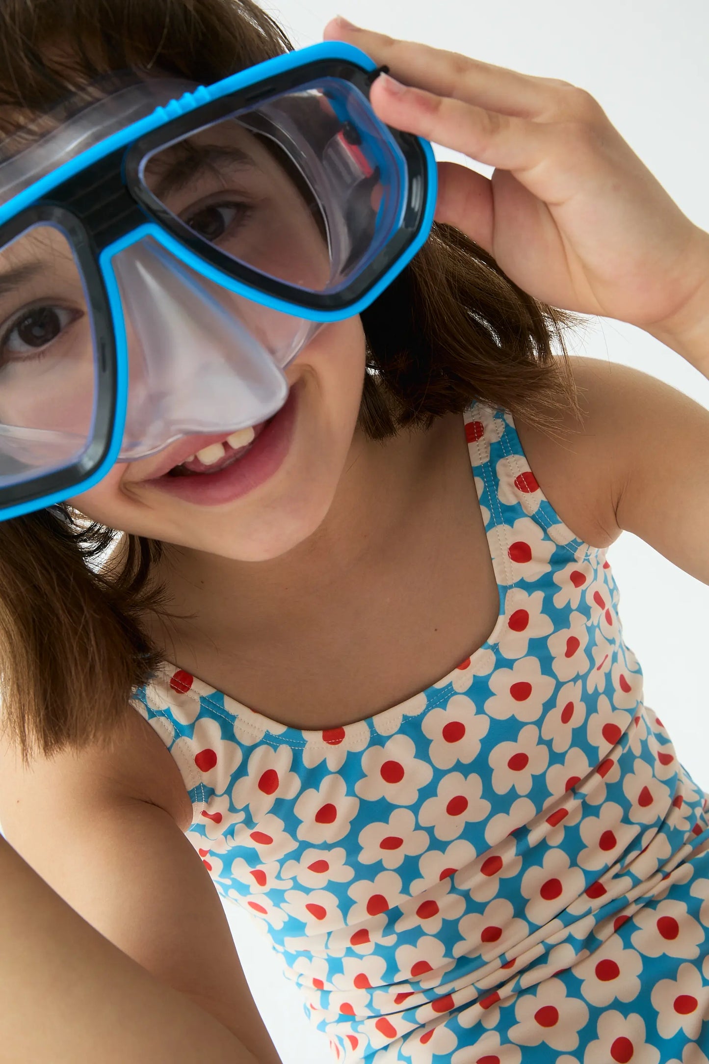 Bañador de niña con estampado Popcorn