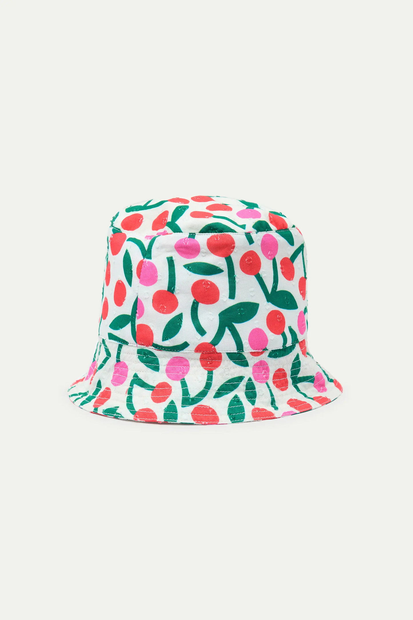 Gorro de niña con estampado Guinda