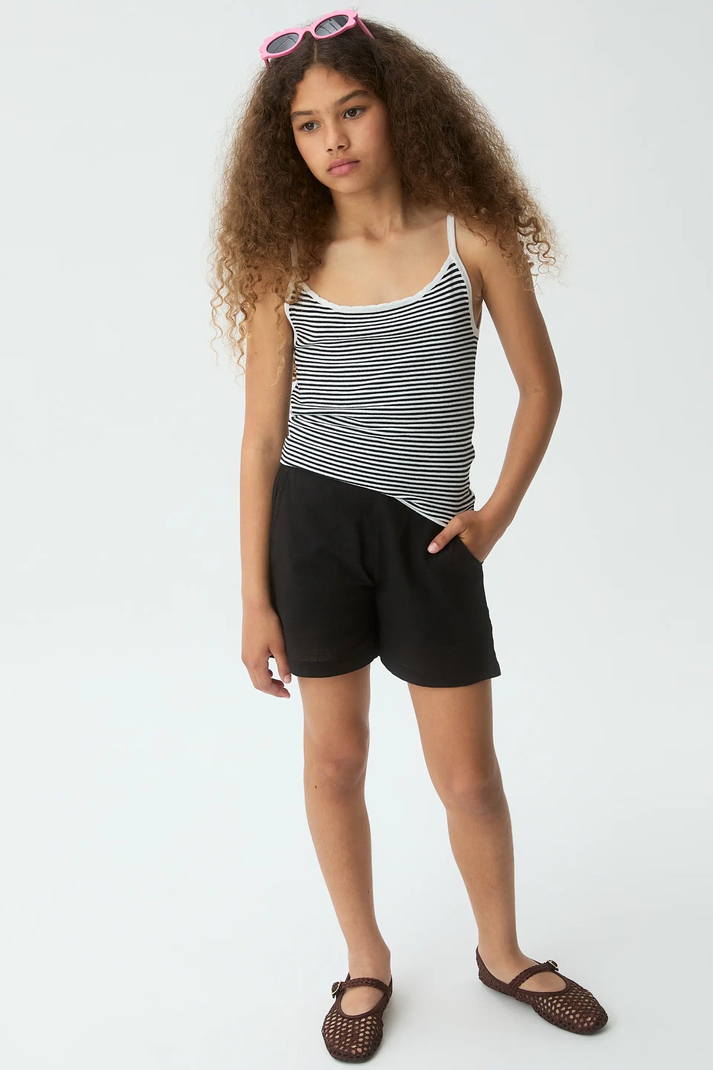 Shorts de niña 100% algodón negro