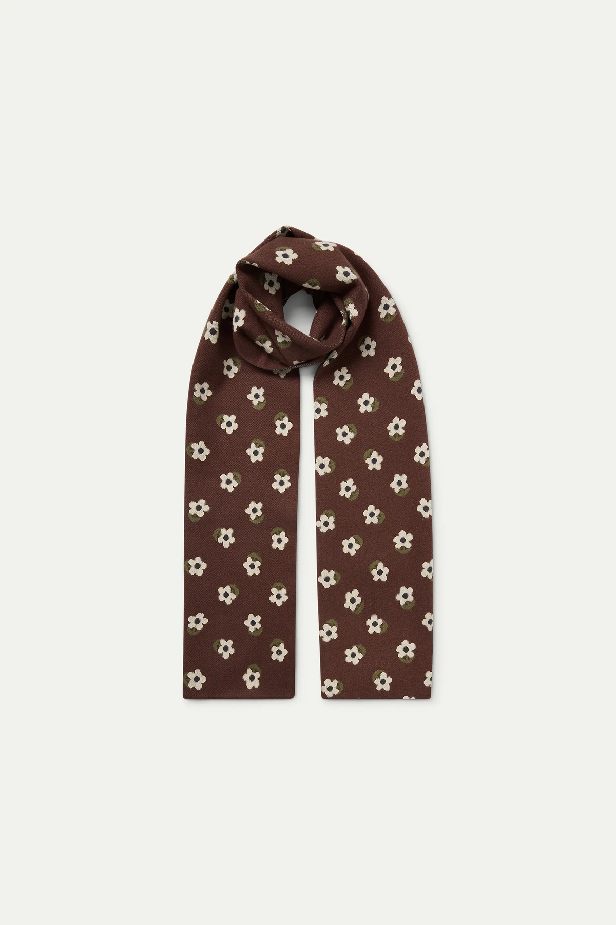Bufanda de punto jacquard estampado Santini