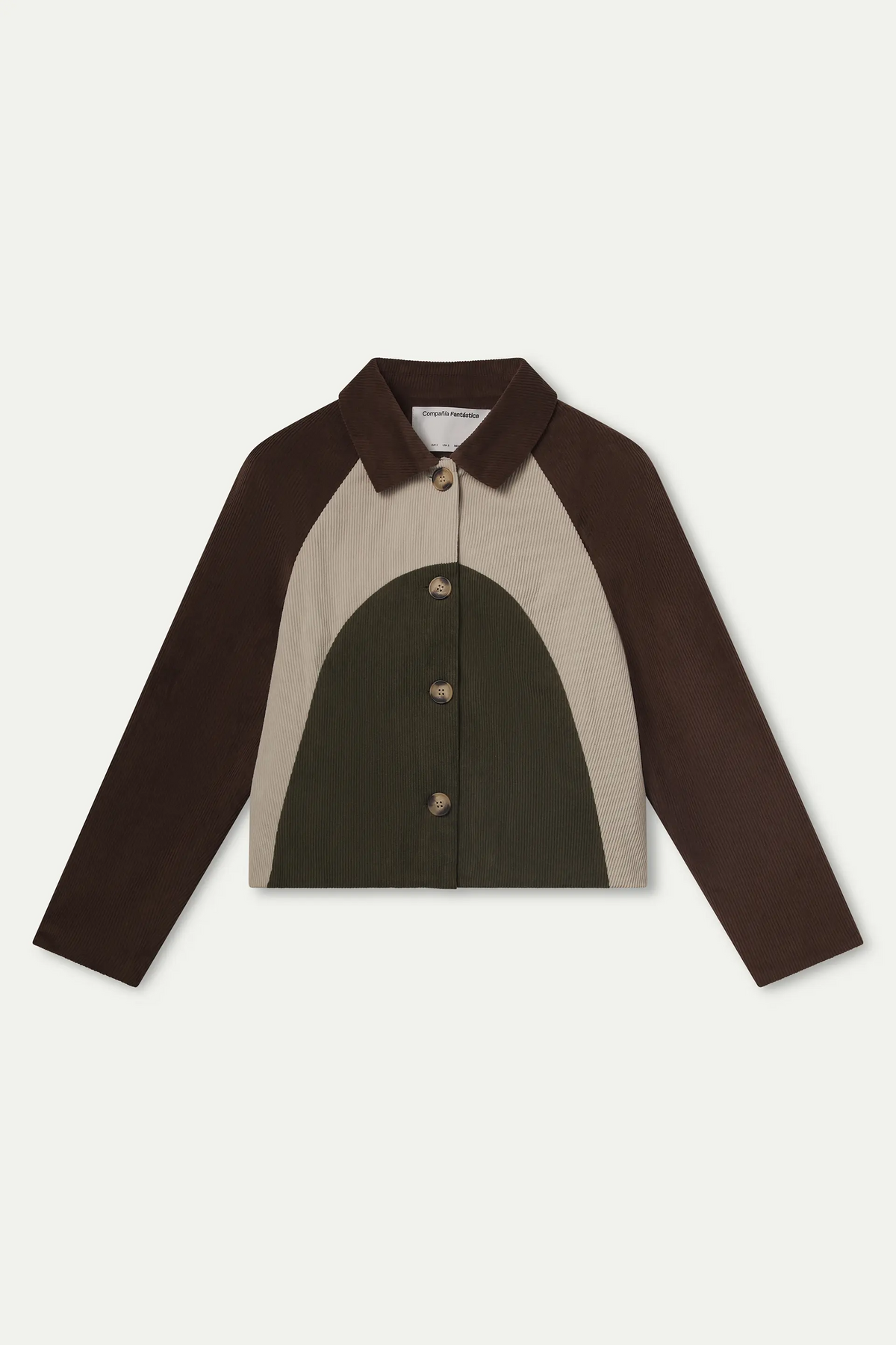 Chaqueta de pana multicolor