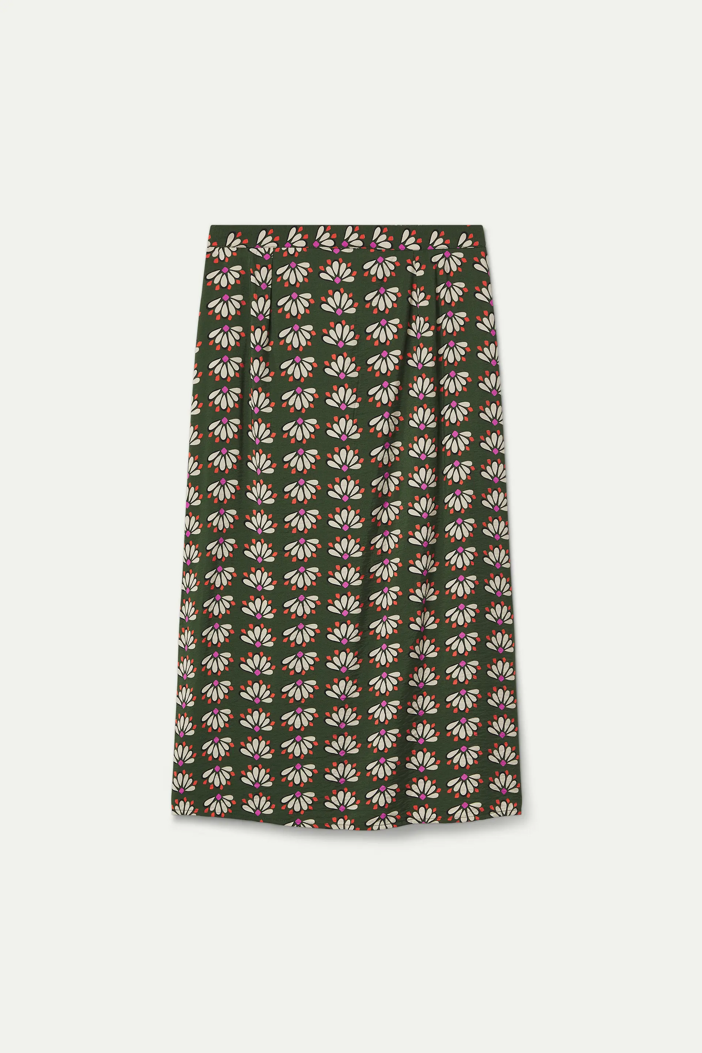Falda midi con estampado Geometry