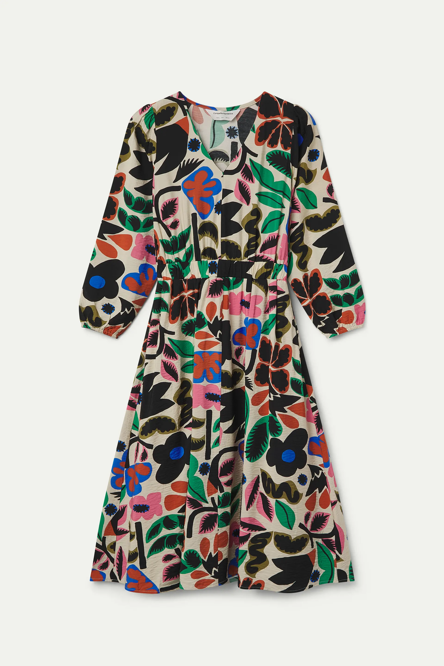 Vestido midi con estampado Neo Garden