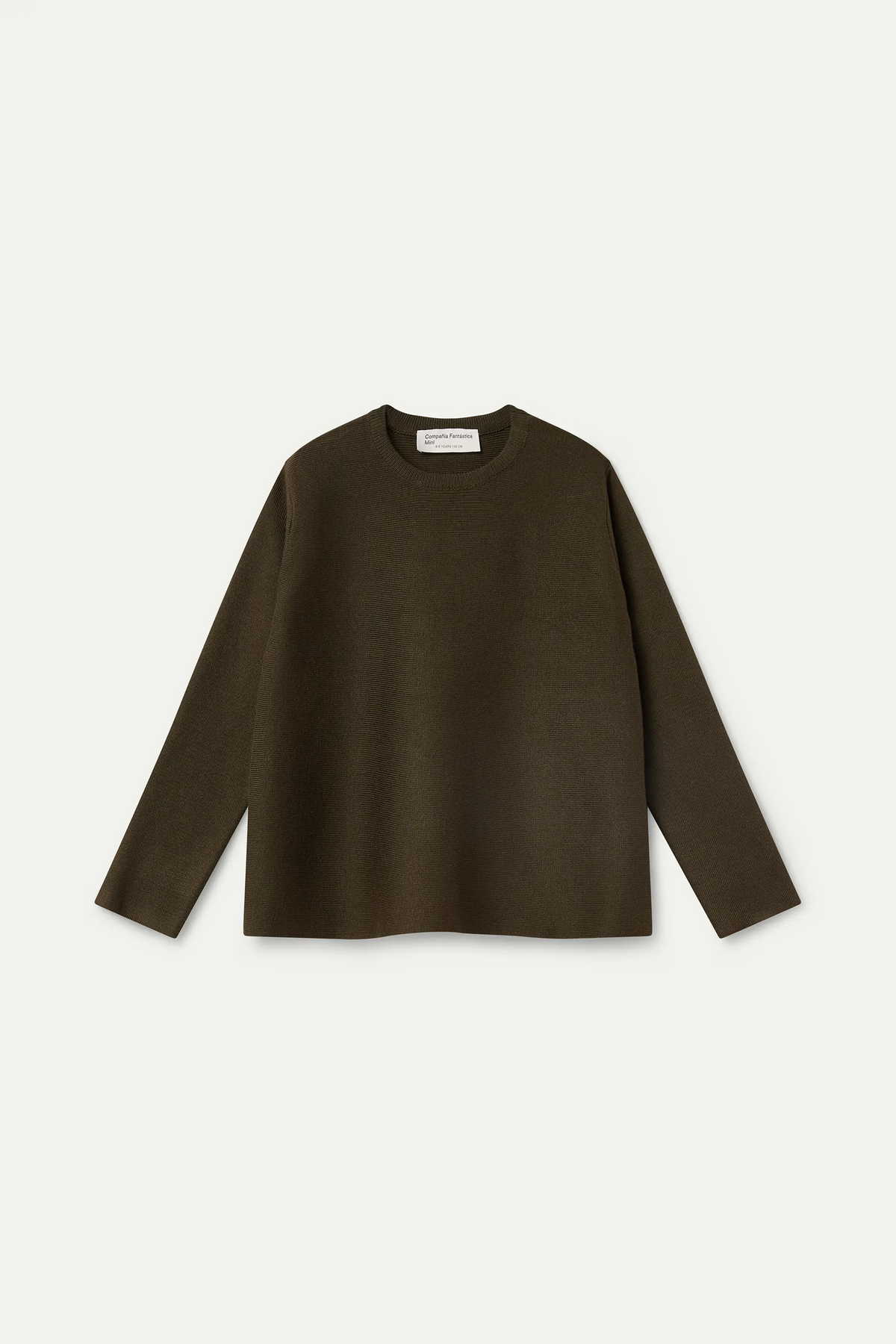 Jersey de niña mezcla algodón verde oscuro