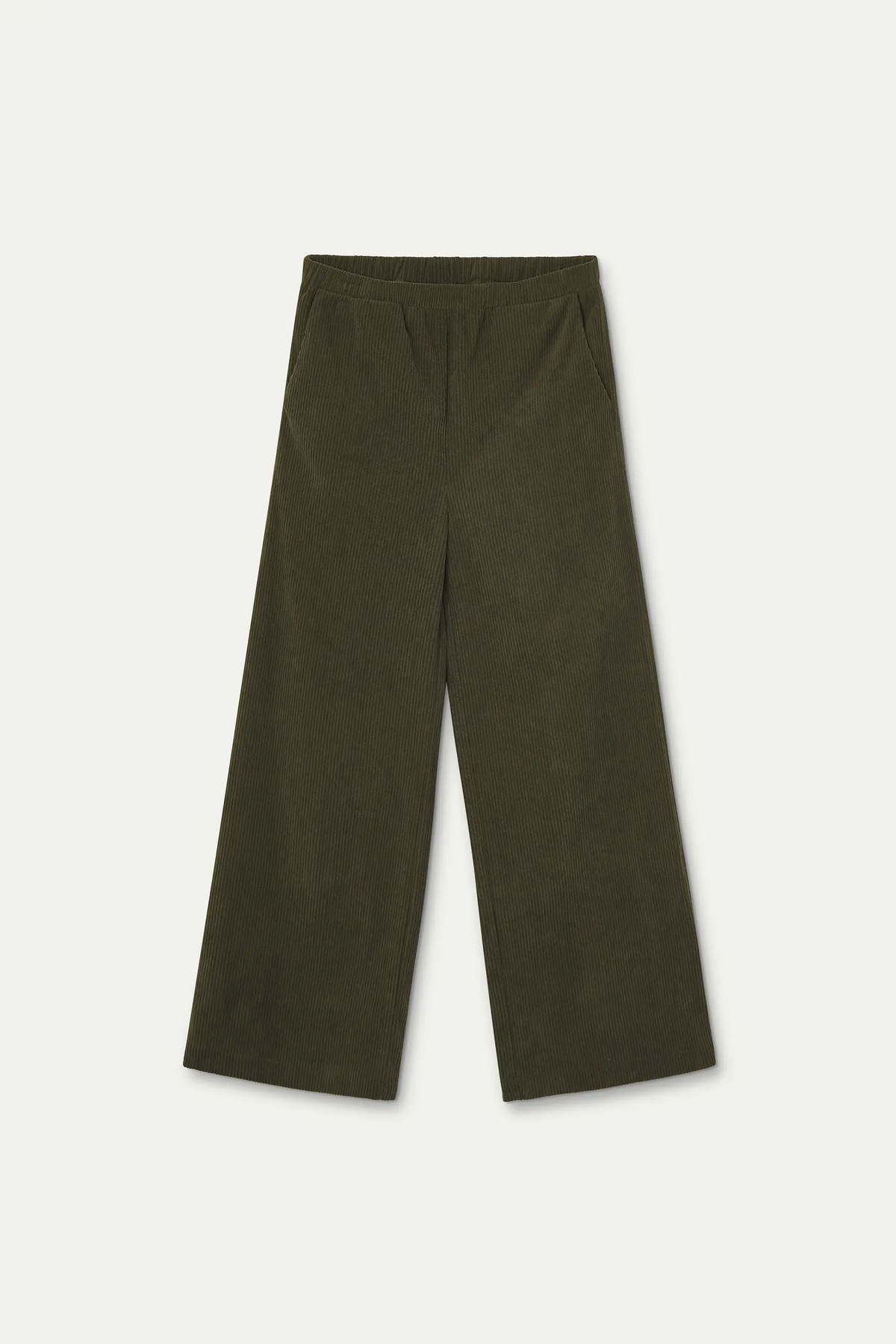 Pantalón de niña pana verde