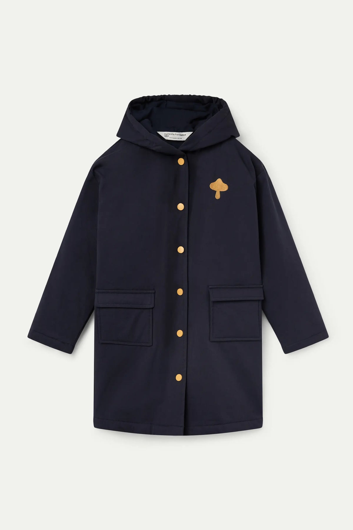 Abrigo unisex 100% algodón azul marino