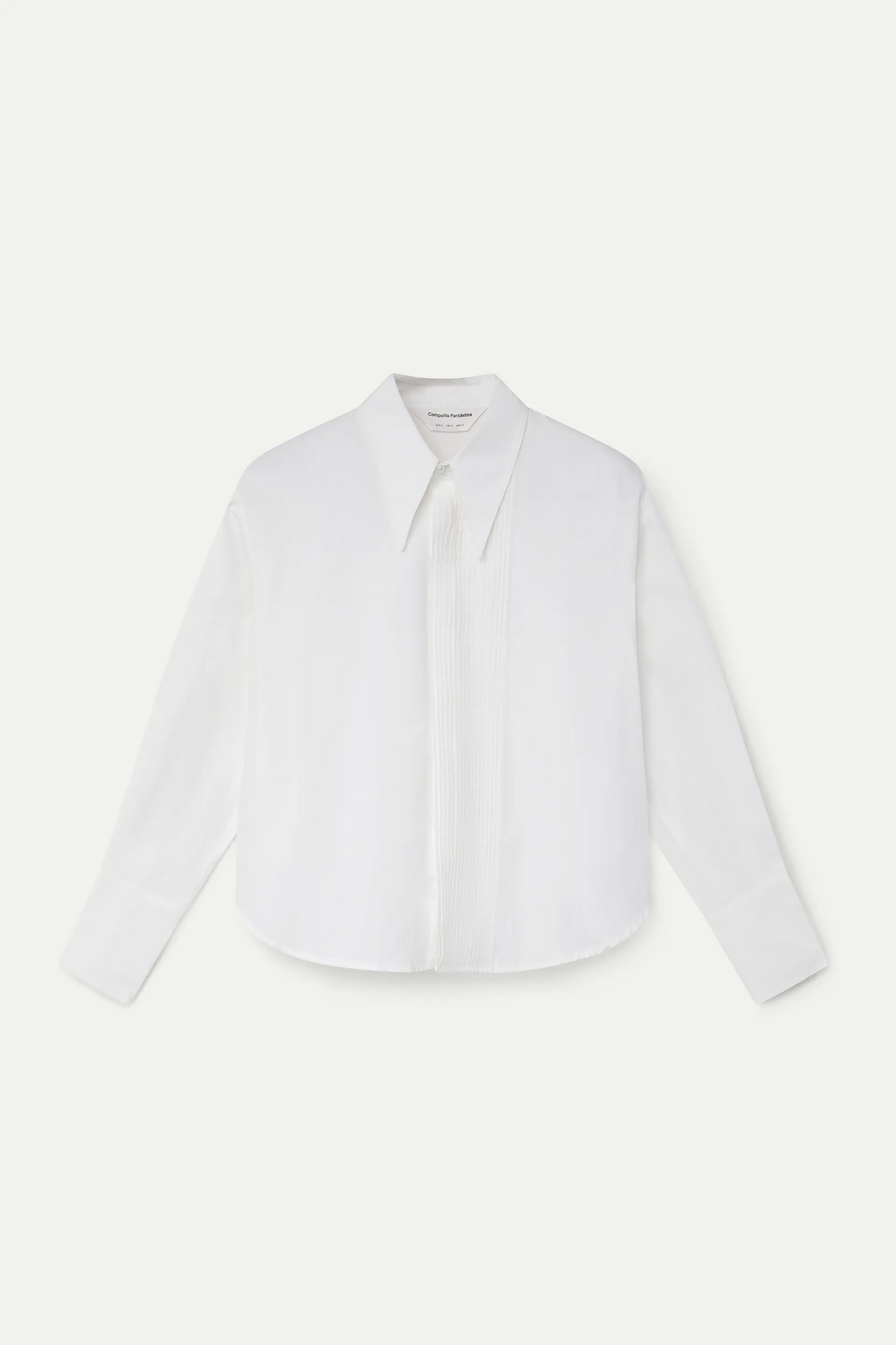 Camisa 100% algodón blanca con rayas