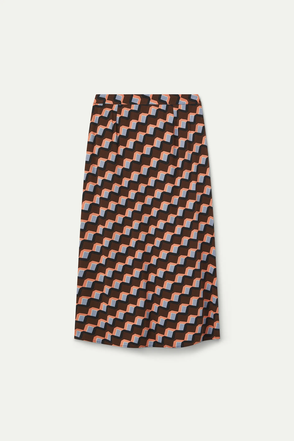 Falda midi con estampado Scala