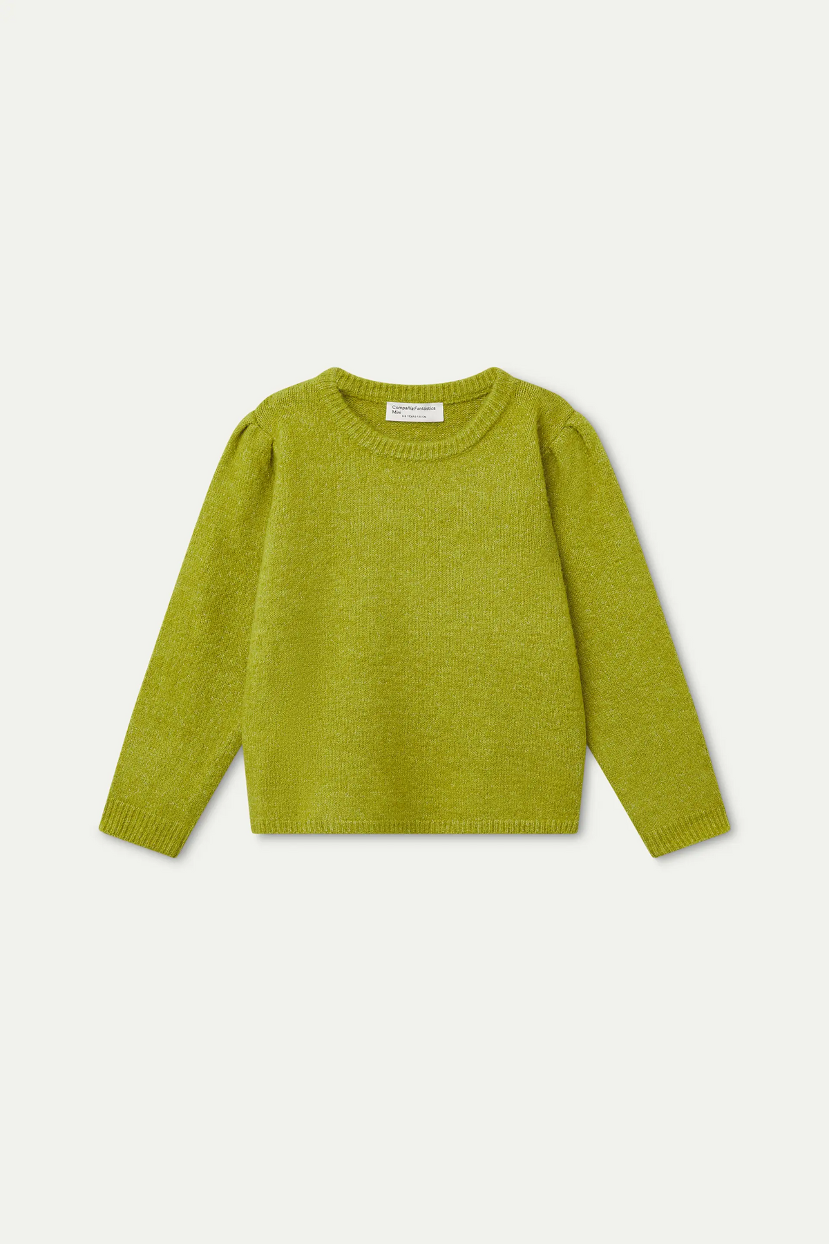 Jersey básico verde de niña
