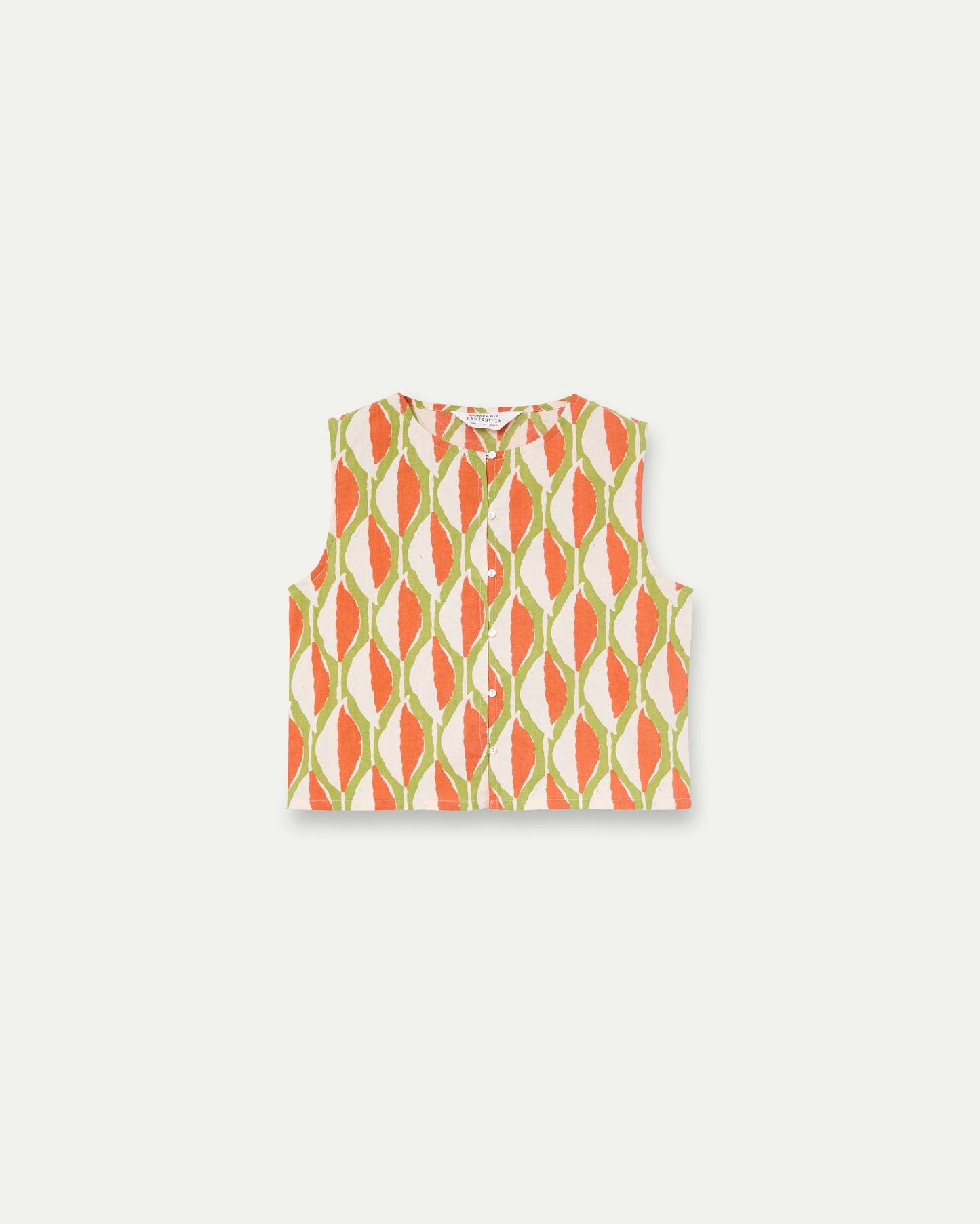 Top corto con estampado Aloe