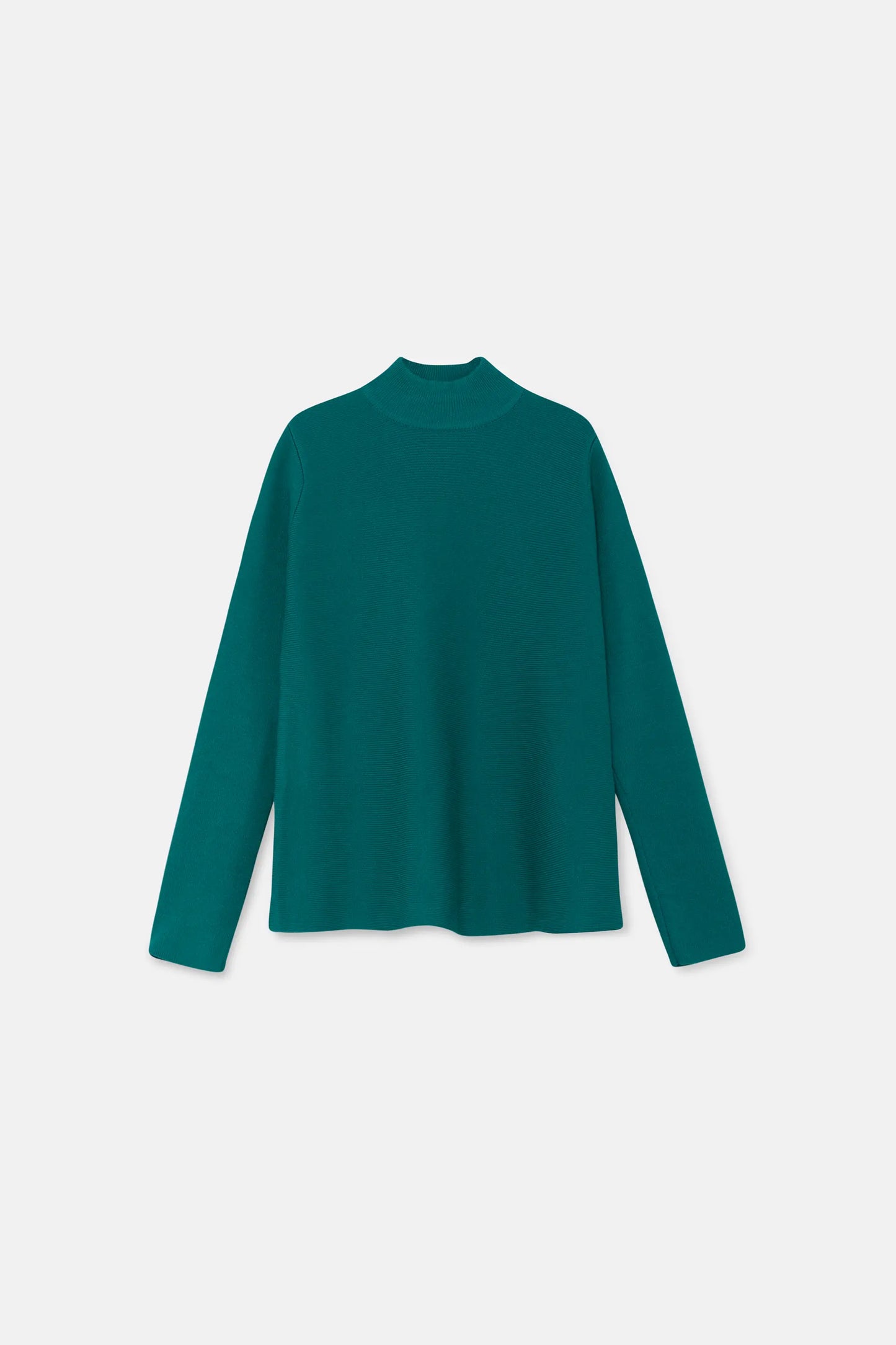 Jersey de niña de punto evasé verde
