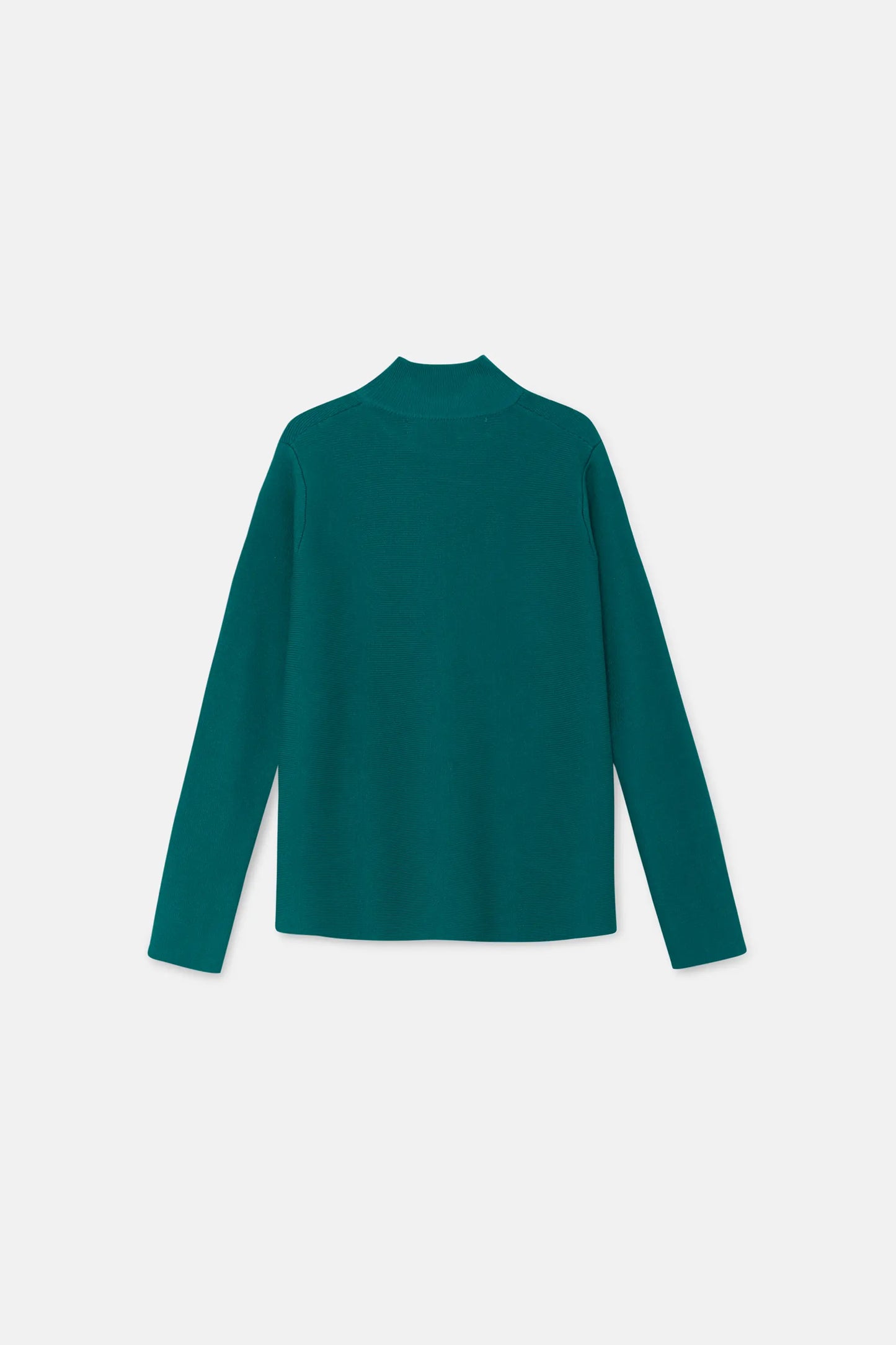 Jersey de niña de punto evasé verde