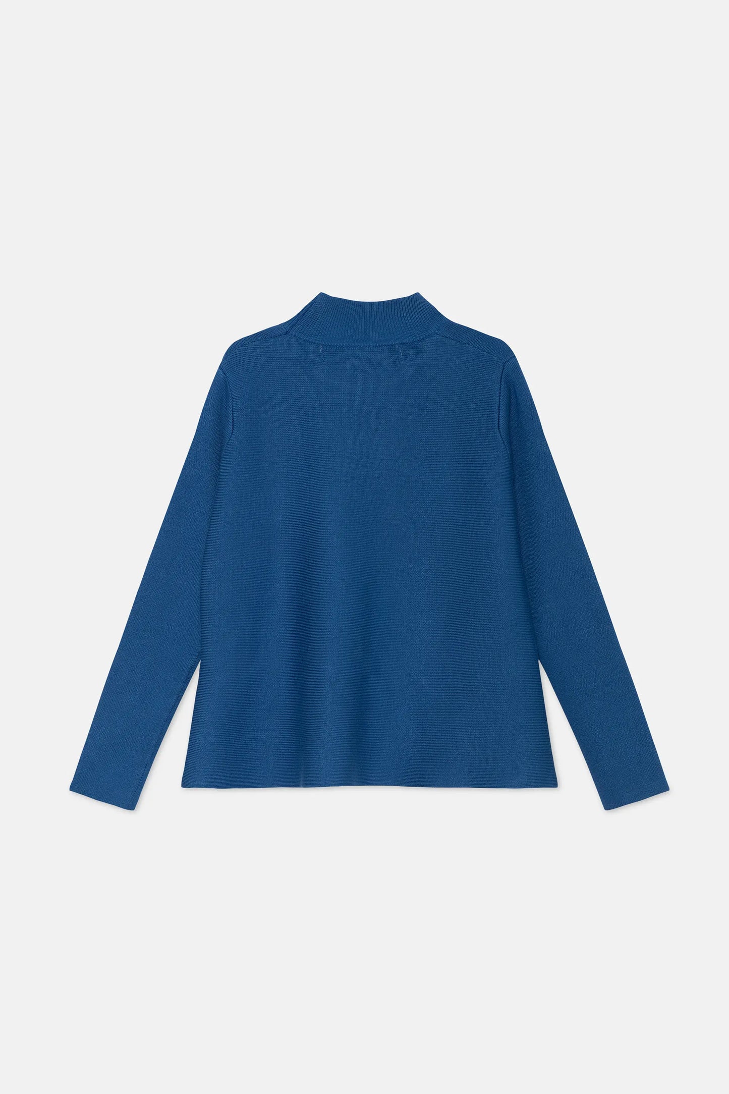 Jersey de niña de punto evasé azul
