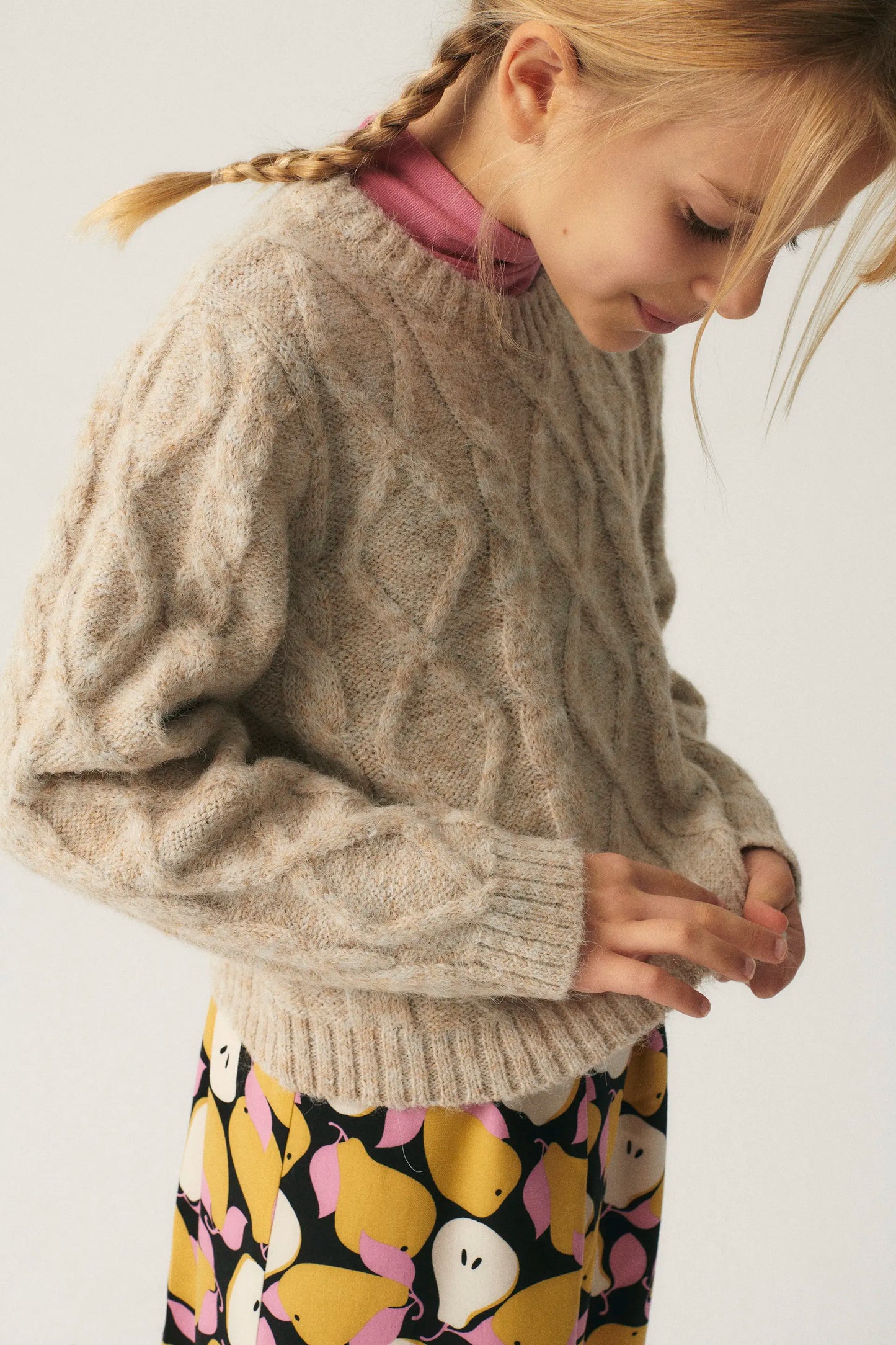 Jersey unisex de aranes beige