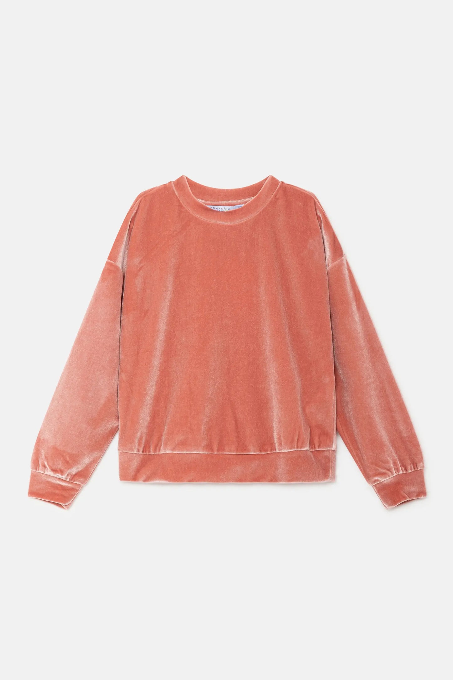 Sudadera unisex en terciopelo rosa