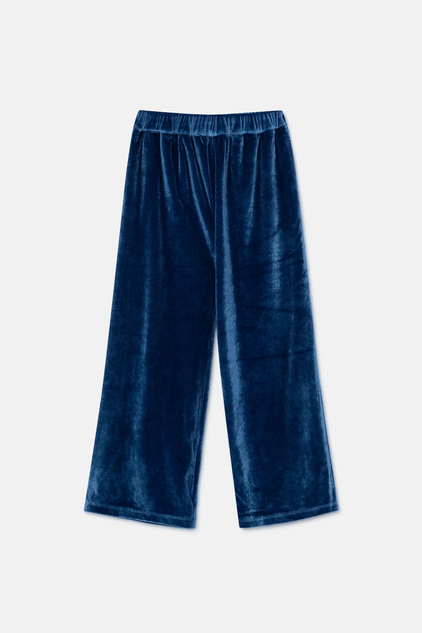 Pantaloni unisex in velluto blu