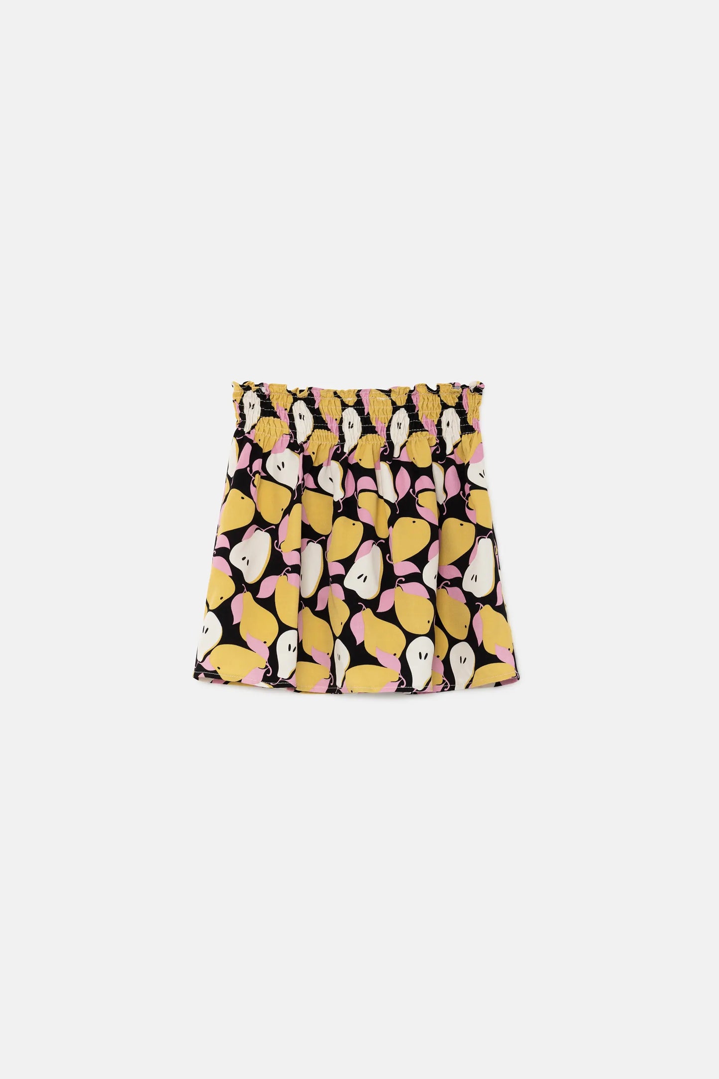 Girl's short skirt with pear print