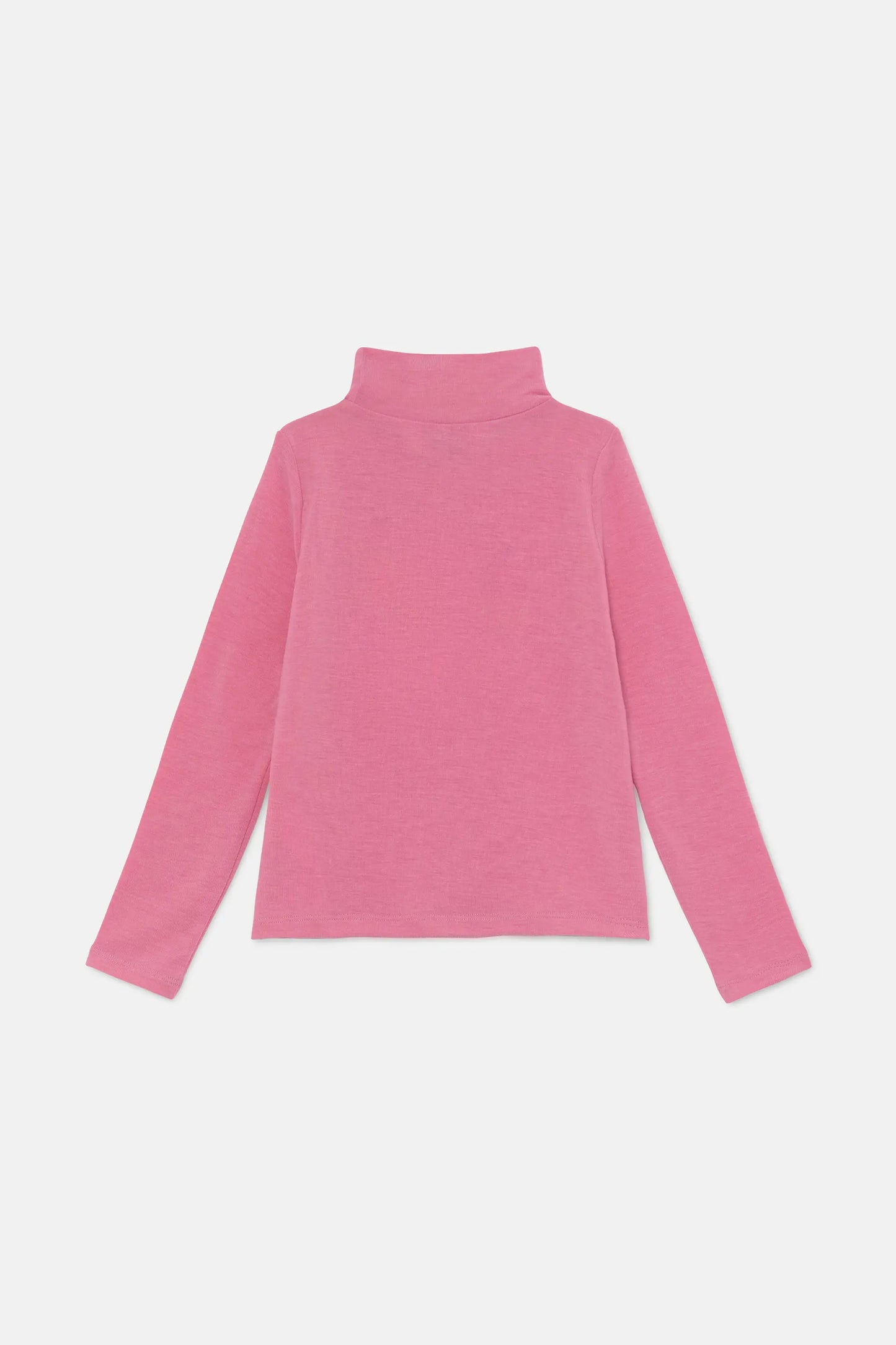 Top de niña con cuello alto rosa